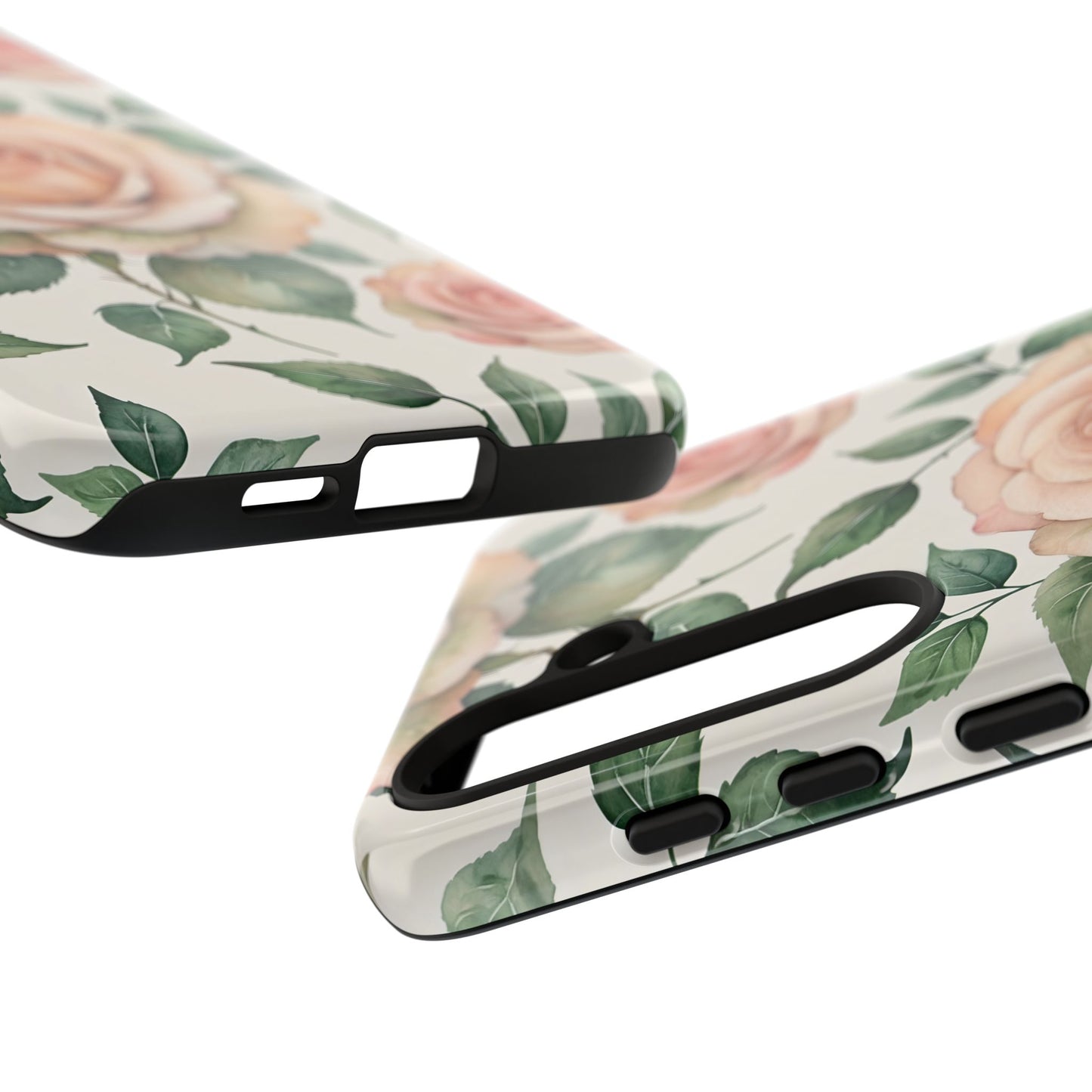 Watercolor Large Roses Tough Cases