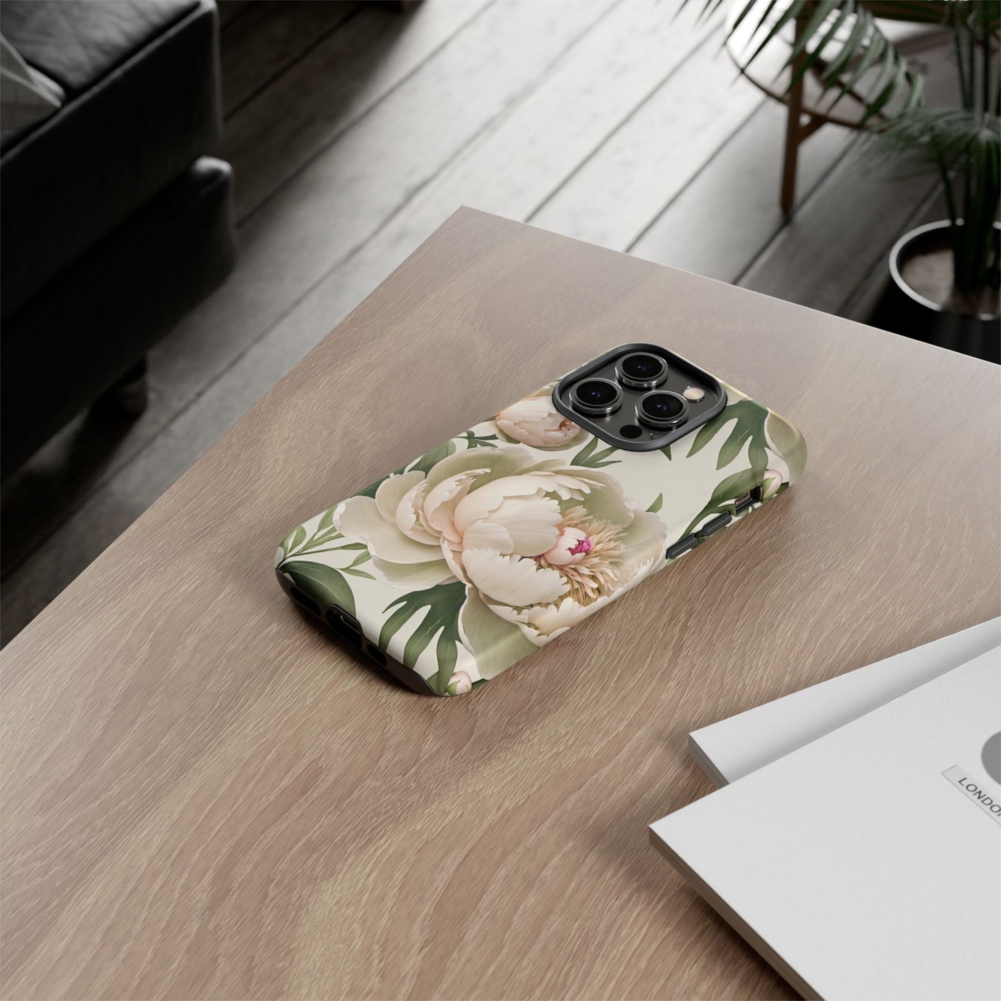 Watercolor Large Peonies Tough Cases