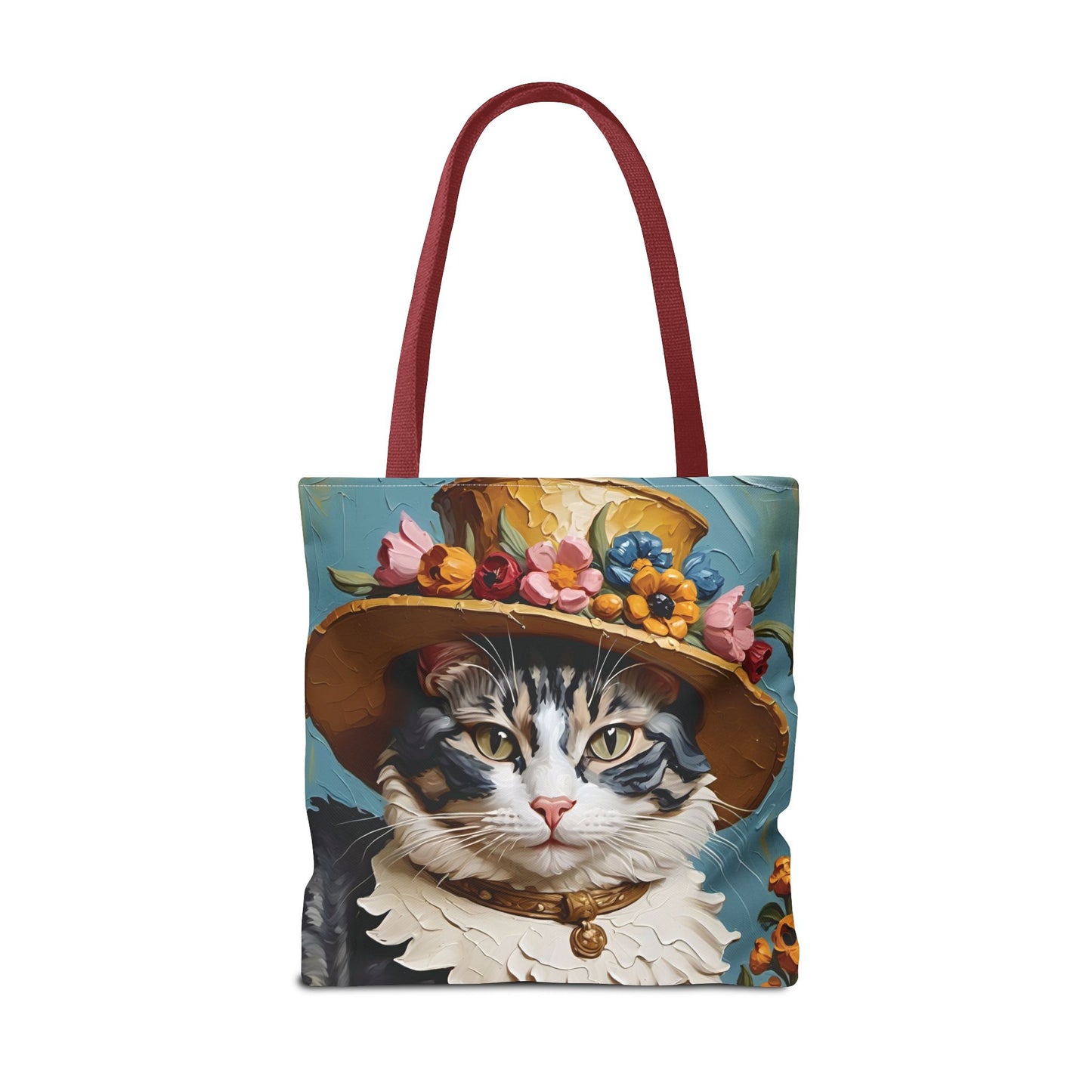 Cat Portrait in Oil Tote Bag