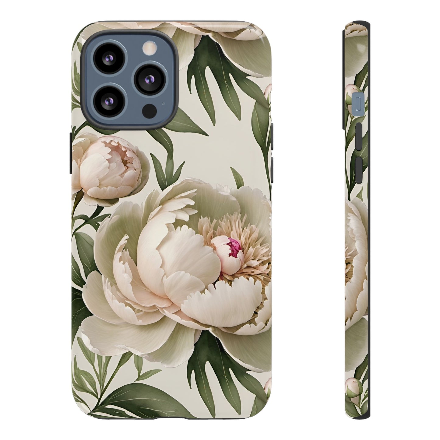 Watercolor Large Peonies Tough Cases