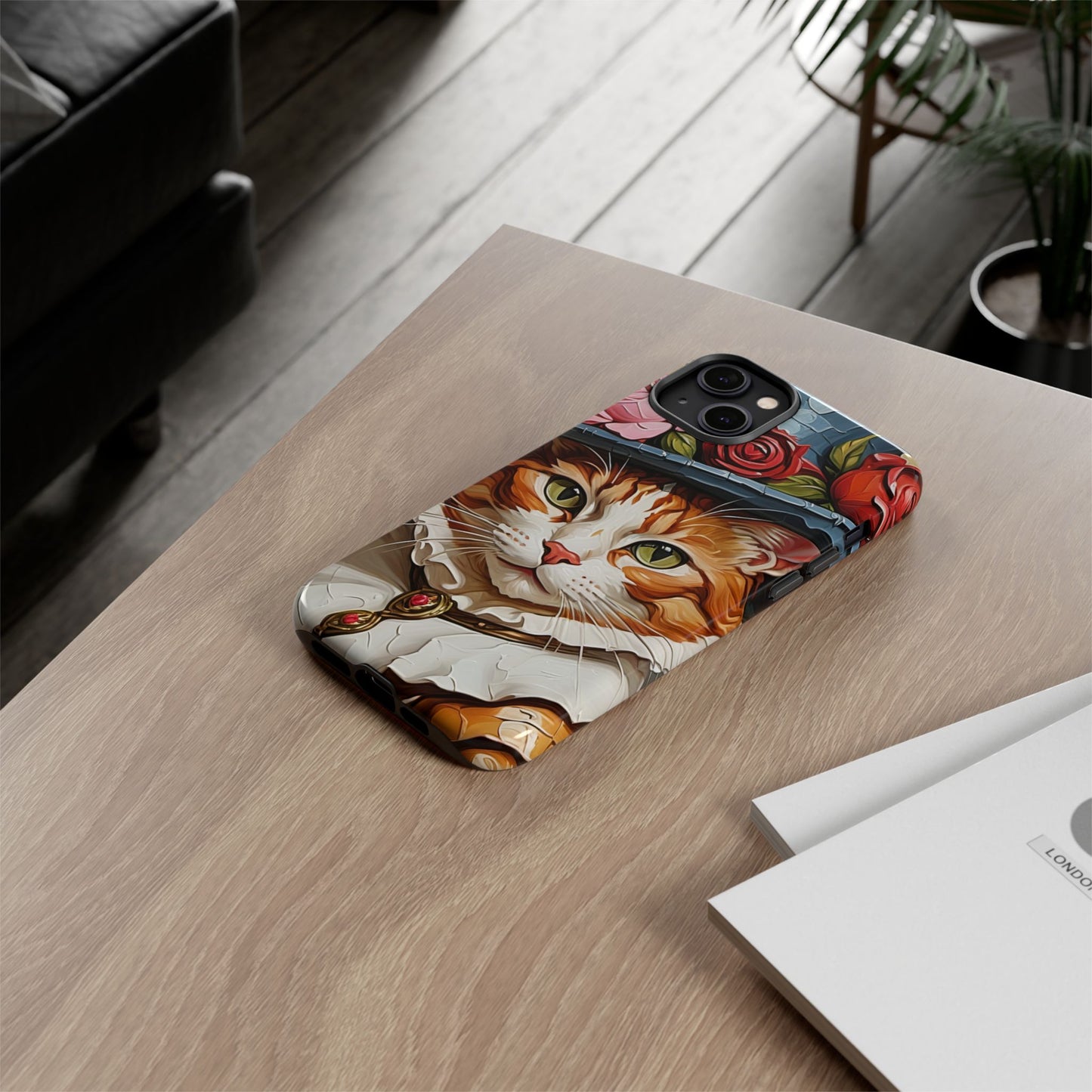 Oil Painting Cat Tough Phone Cases (A Gentleman)