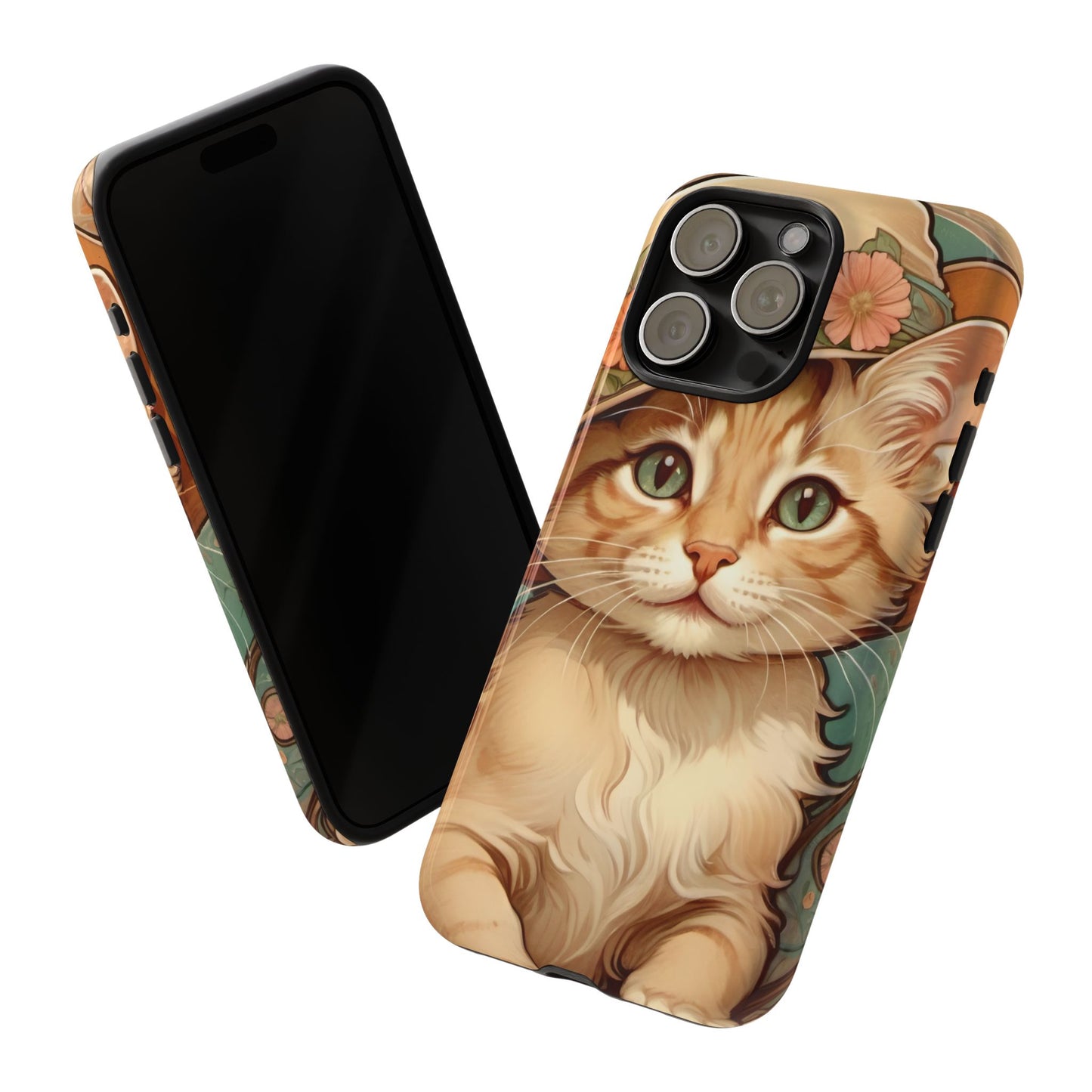 Alphonse Mucha Tough Phone Cases (A kitten)
