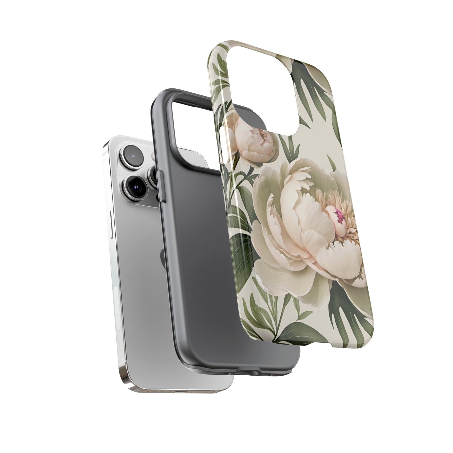 Watercolor Large Peonies Tough Cases