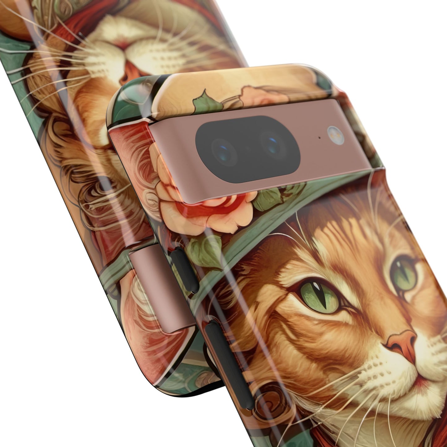 Alphonse Mucha Tough Phone Cases (A lady cat 2)