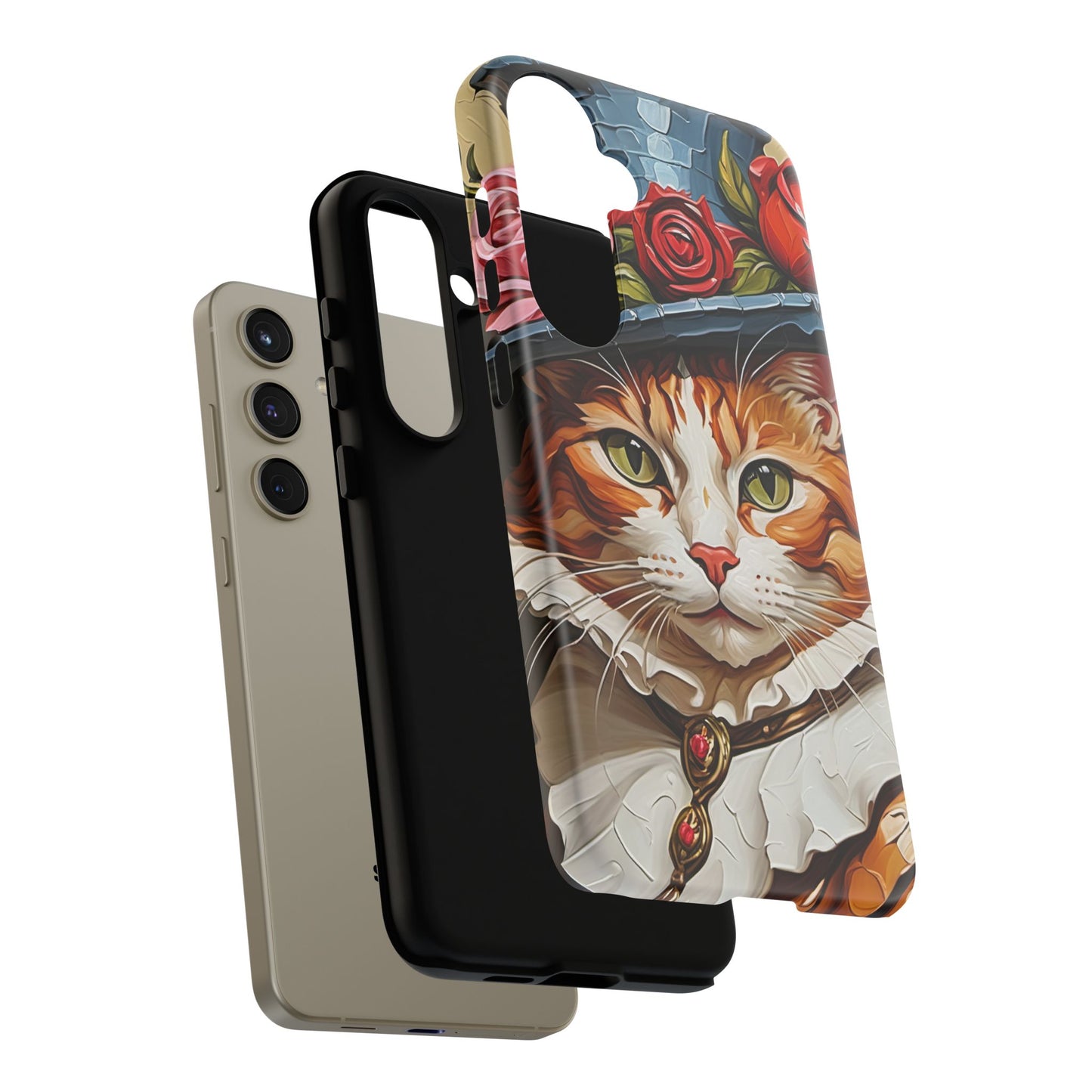 Oil Painting Cat Tough Phone Cases (A Gentleman)