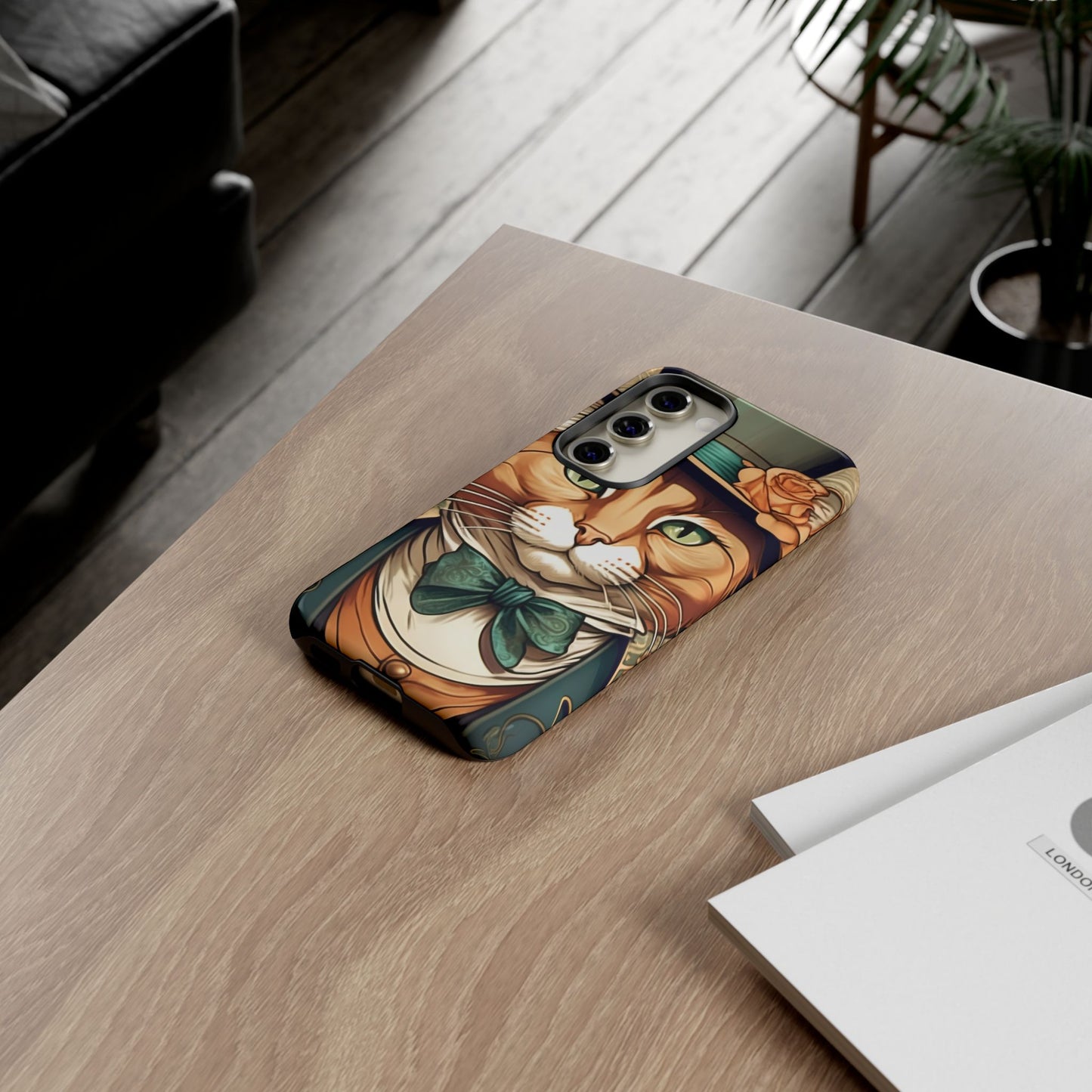 Alphonse Mucha Tough Phone Cases (A gentleman cat)