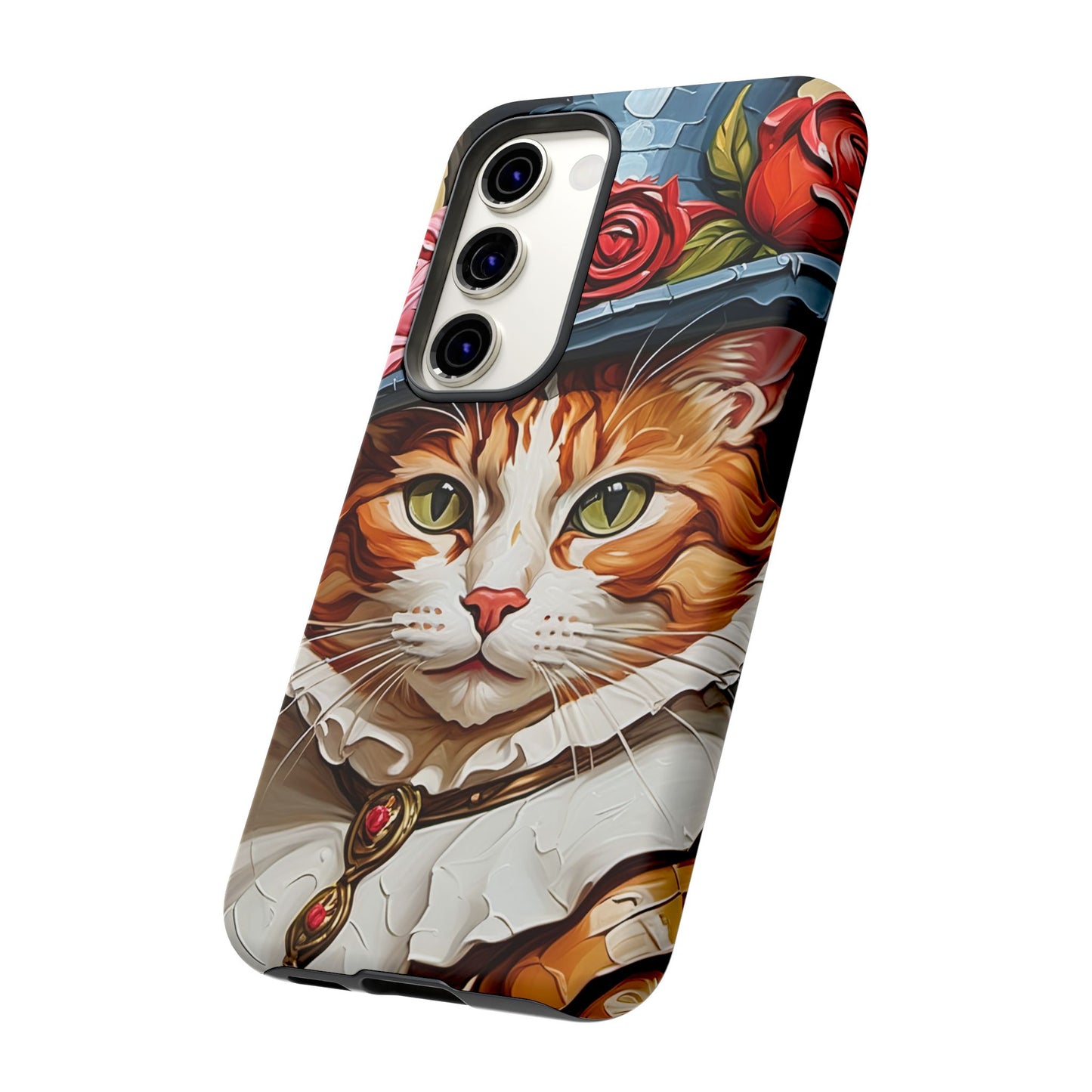 Oil Painting Cat Tough Phone Cases (A Gentleman)