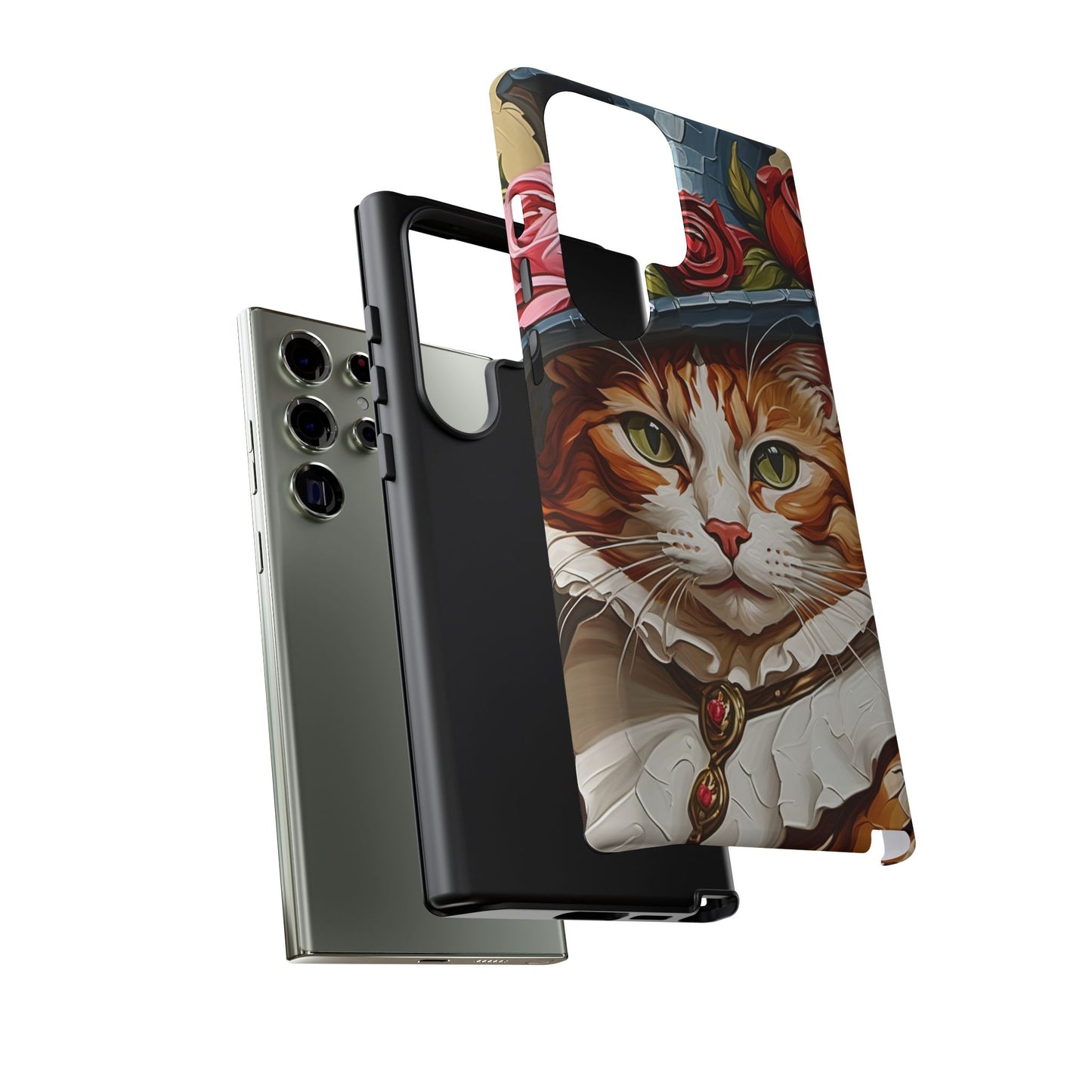 Oil Painting Cat Tough Phone Cases (A Gentleman)