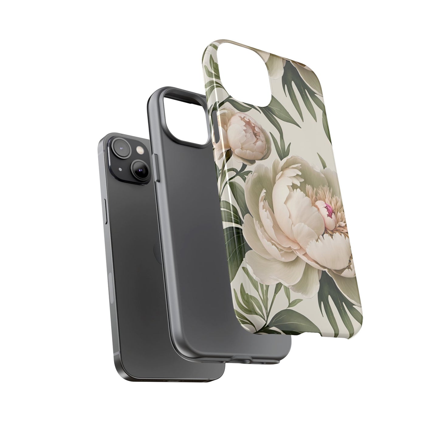 Watercolor Large Peonies Tough Cases