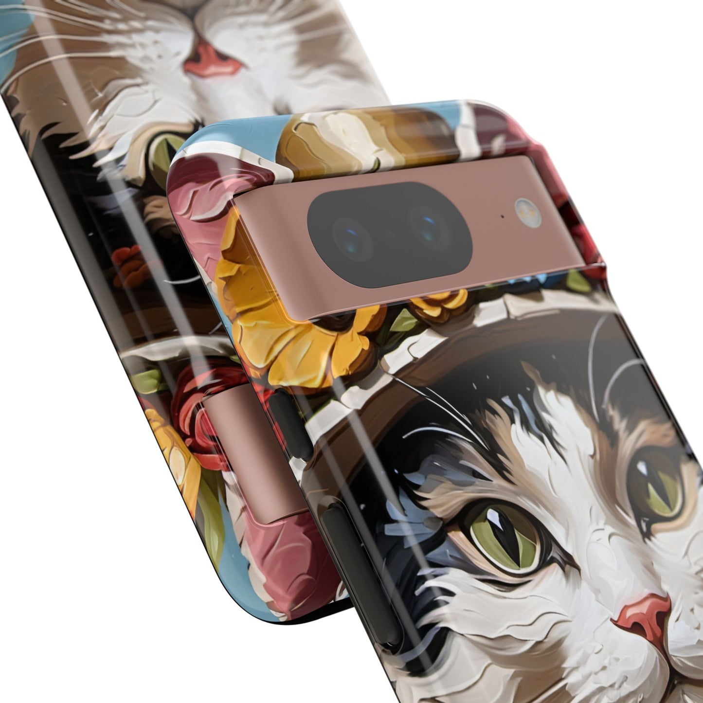 Oil Painting Cat Tough Phone Cases (A Lady)