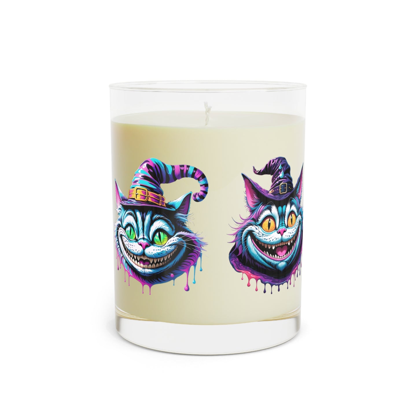 Halloween Cheshire Cat Scented Candle - Full Glass, 11oz