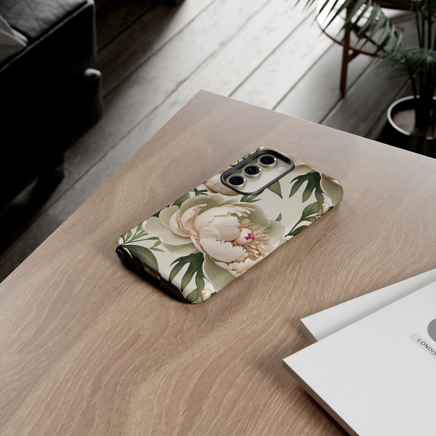 Watercolor Large Peonies Tough Cases
