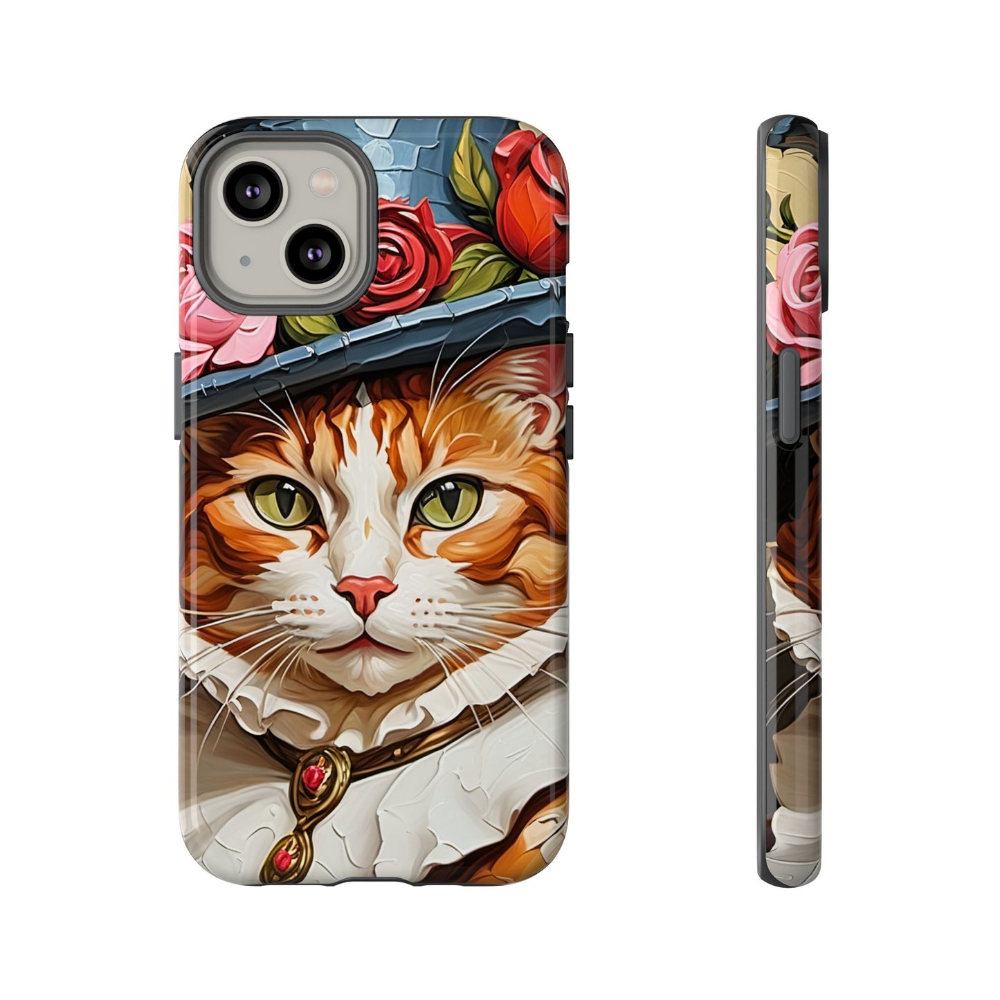 Oil Painting Cat Tough Phone Cases (A Gentleman)