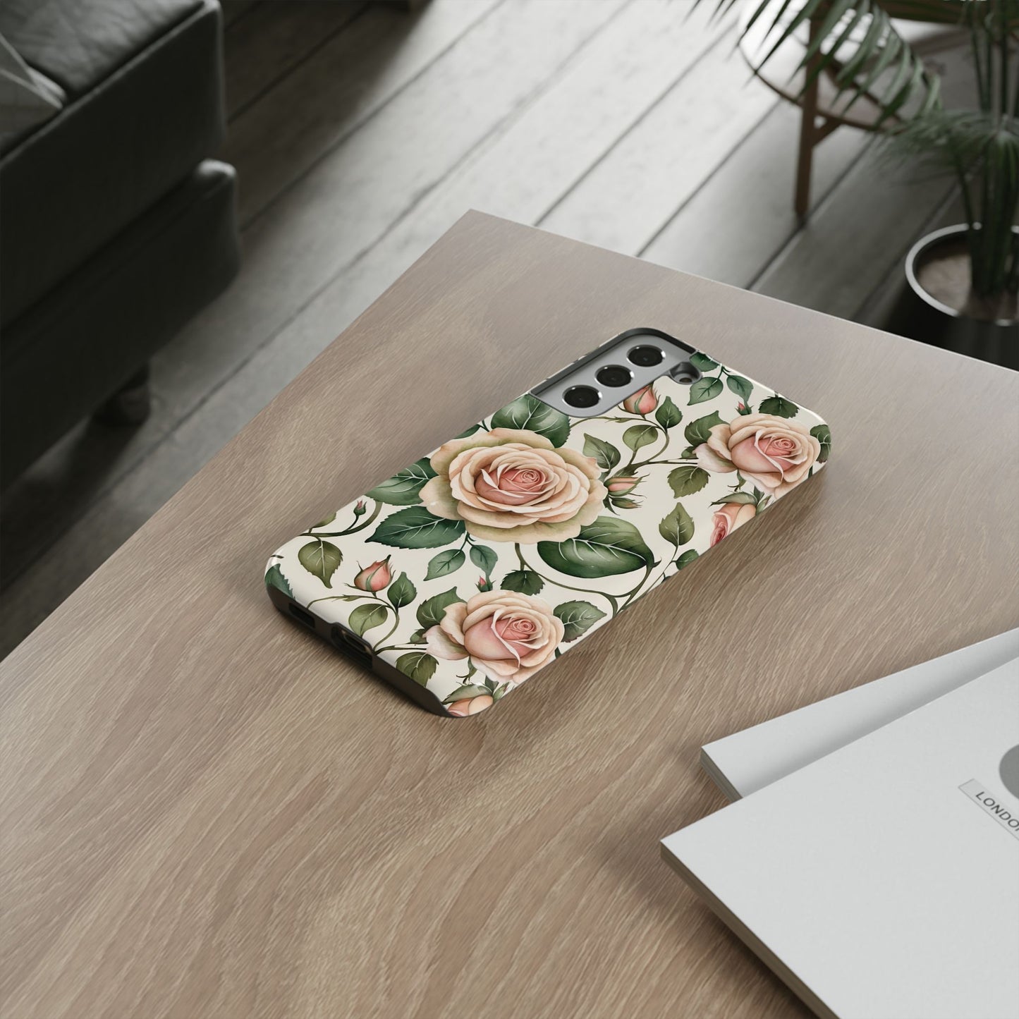 Watercolor Large Roses Tough Cases 2