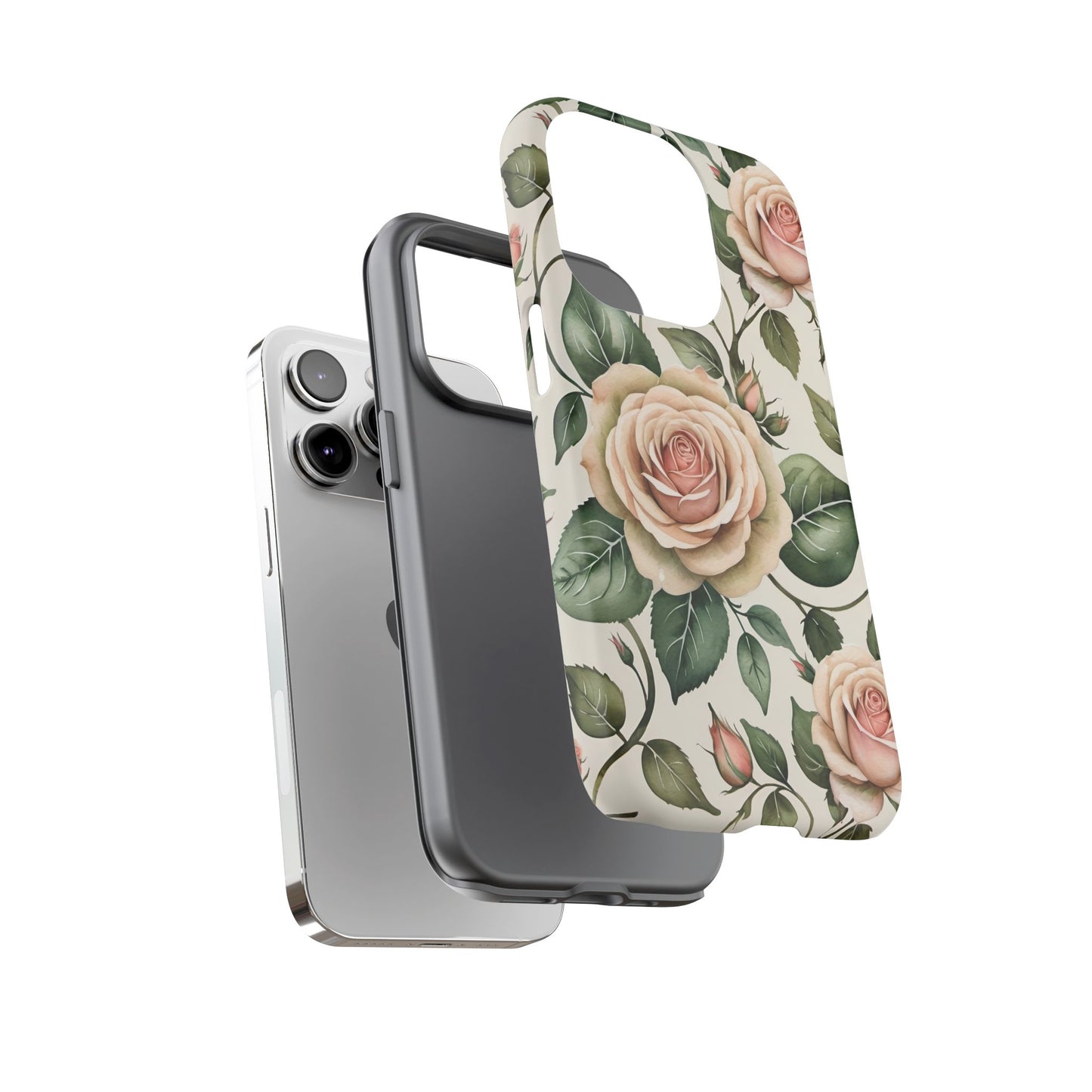 Watercolor Large Roses Tough Cases 2