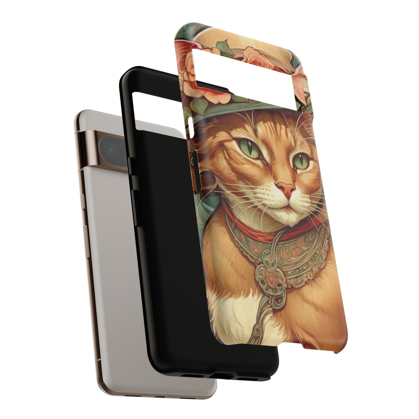 Alphonse Mucha Tough Phone Cases (A lady cat 2)