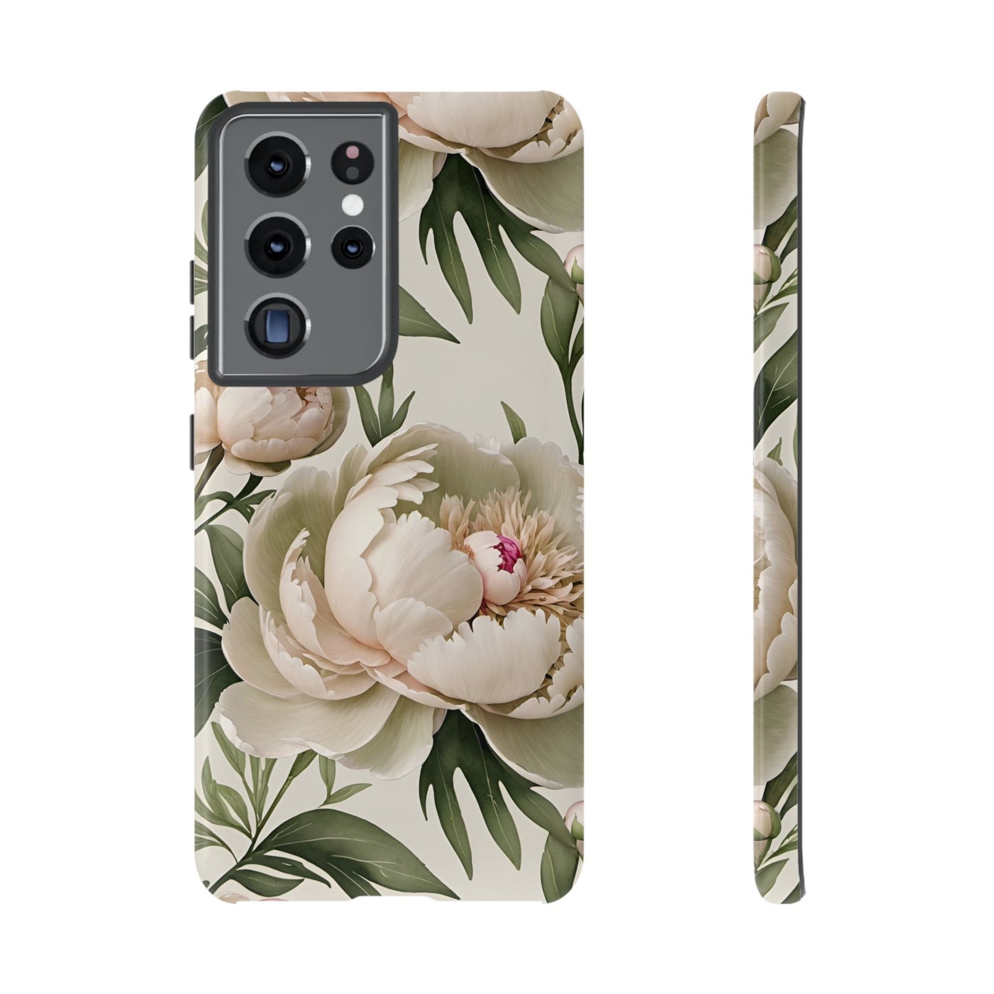 Watercolor Large Peonies Tough Cases