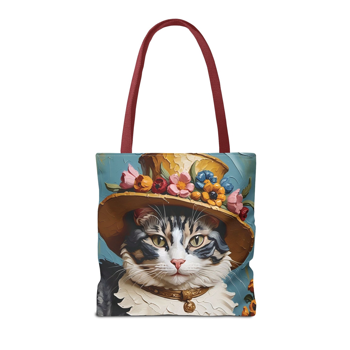 Cat Portrait in Oil Tote Bag