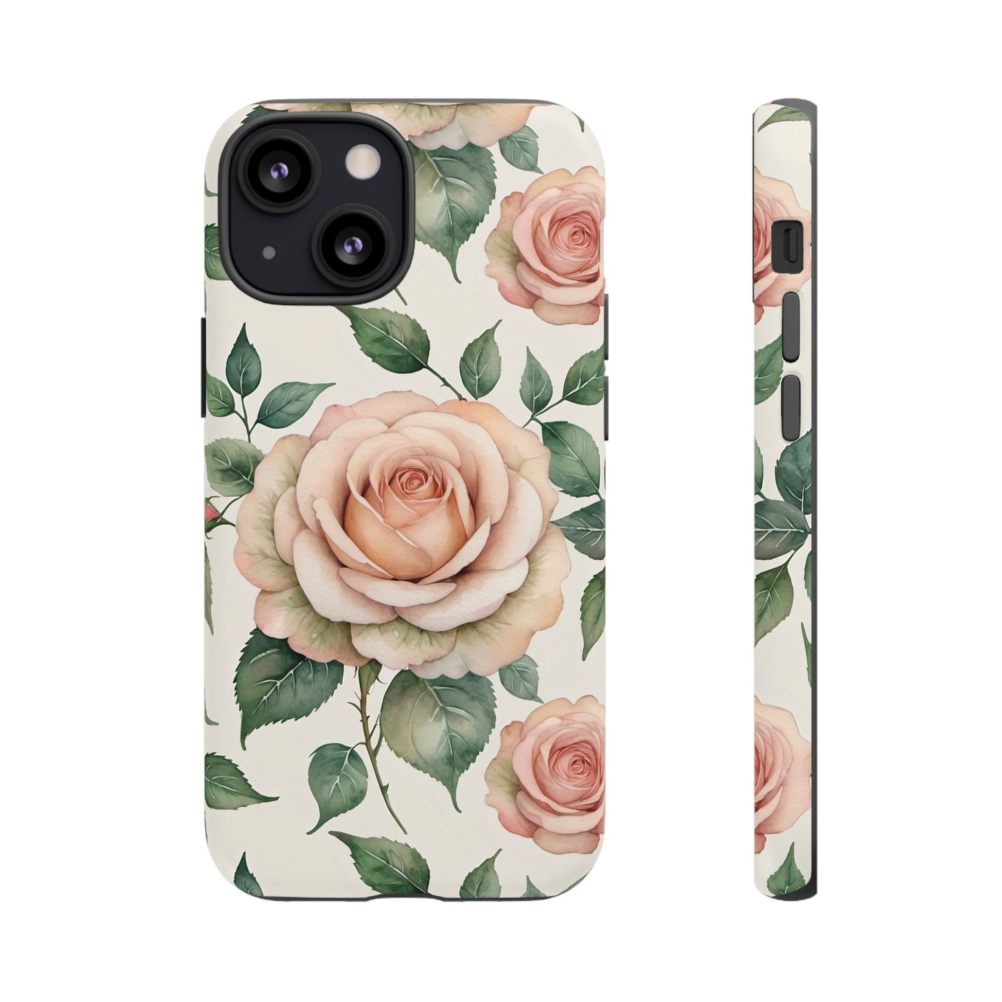 Watercolor Large Roses Tough Cases