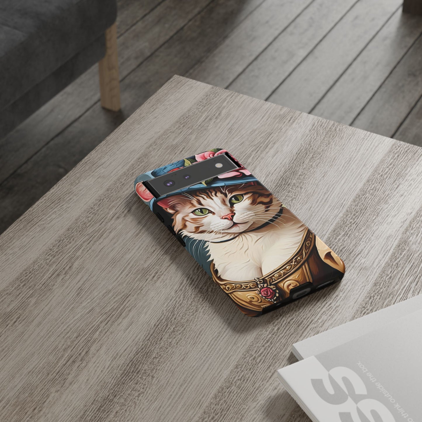 Oil Painting Cat Tough Phone Cases (A Lady 2)