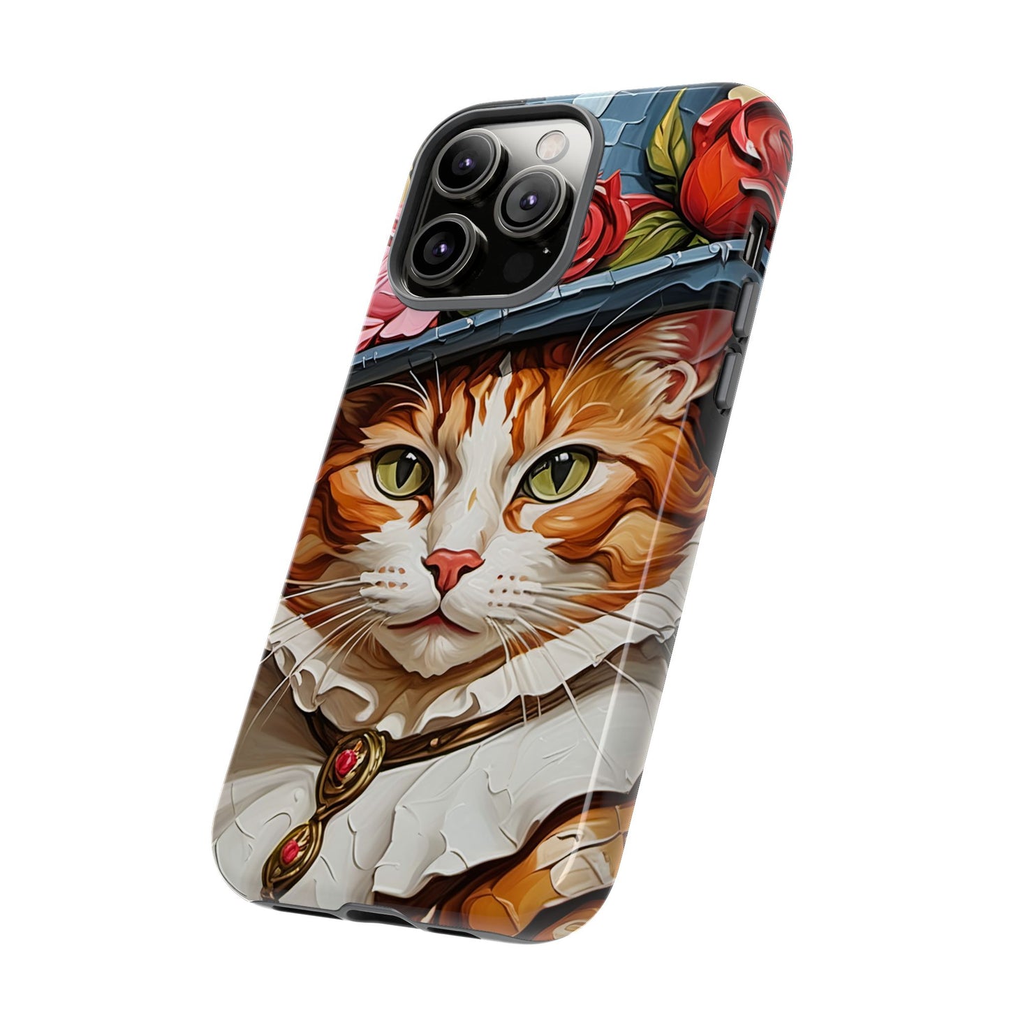Oil Painting Cat Tough Phone Cases (A Gentleman)