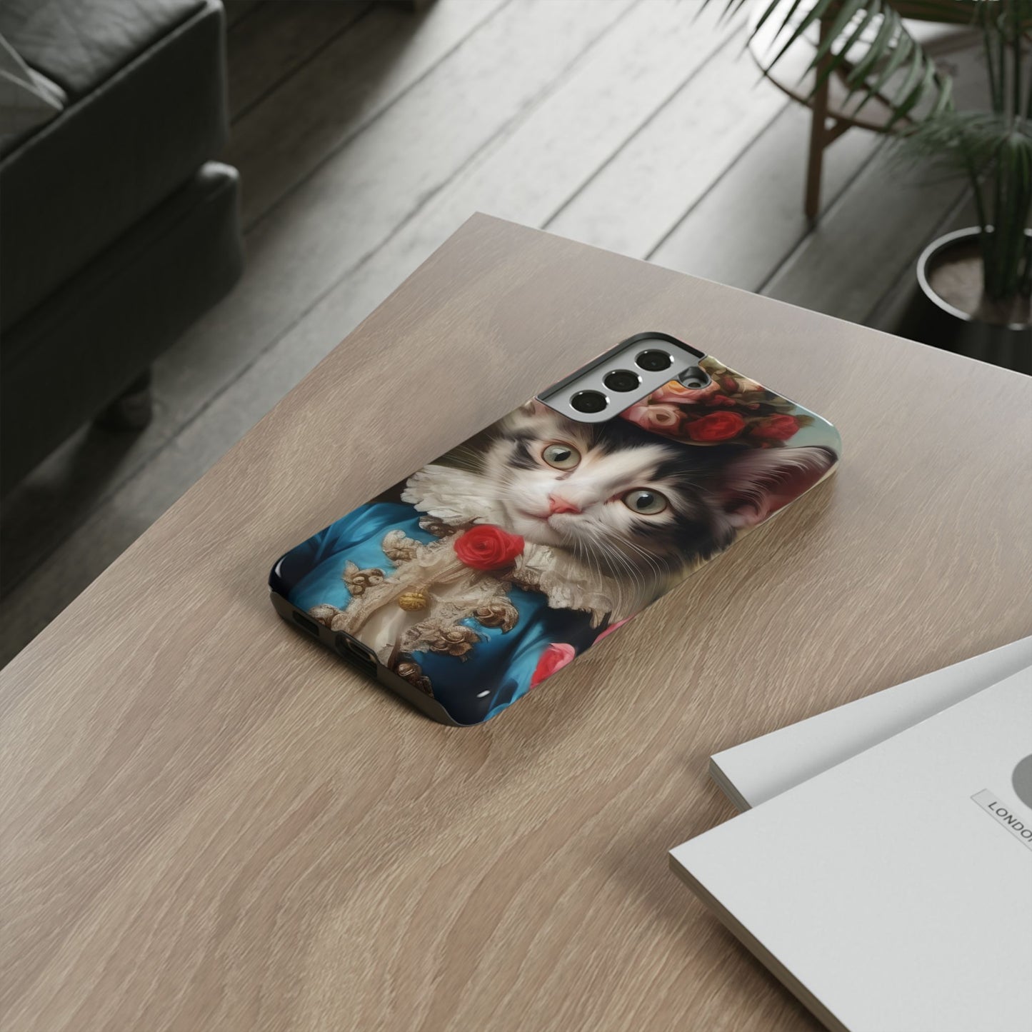 Rococo Cat Tough Phone Cases (A Kitten)