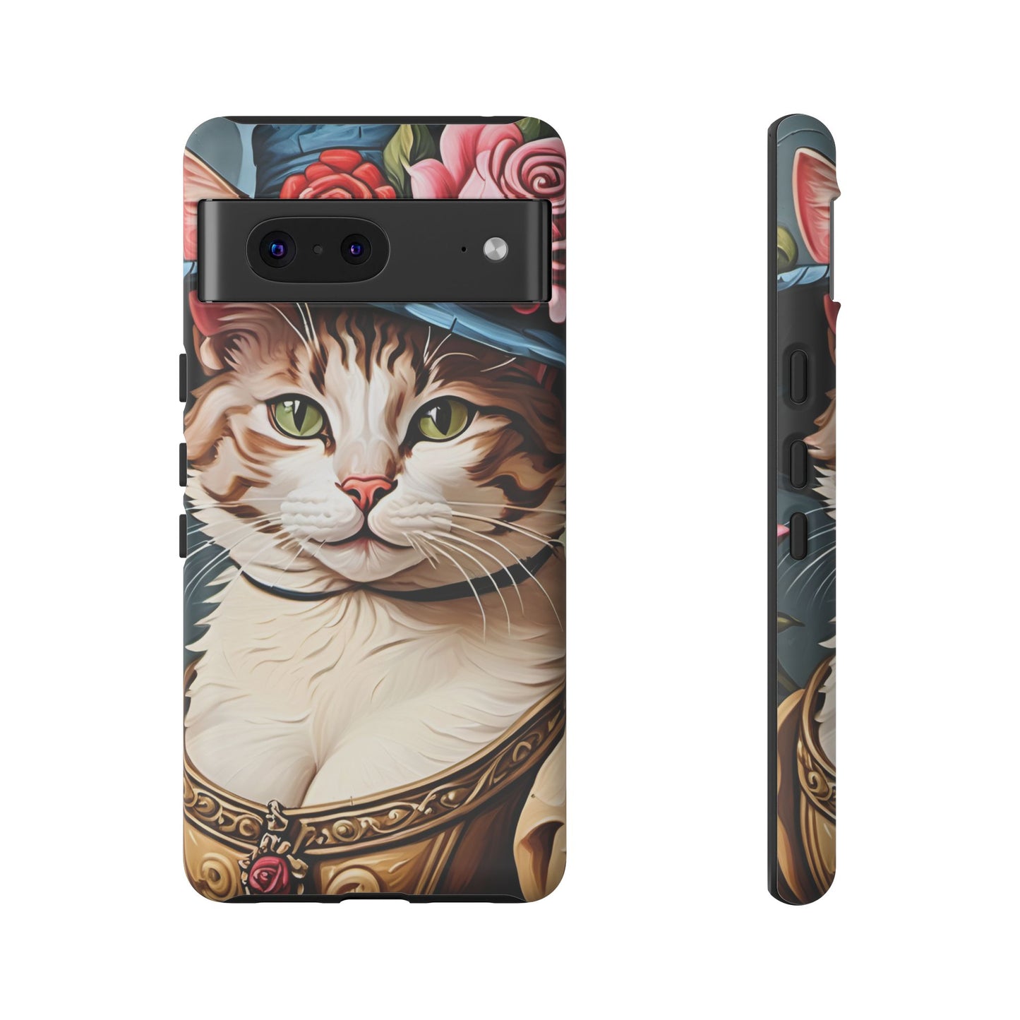 Oil Painting Cat Tough Phone Cases (A Lady 2)