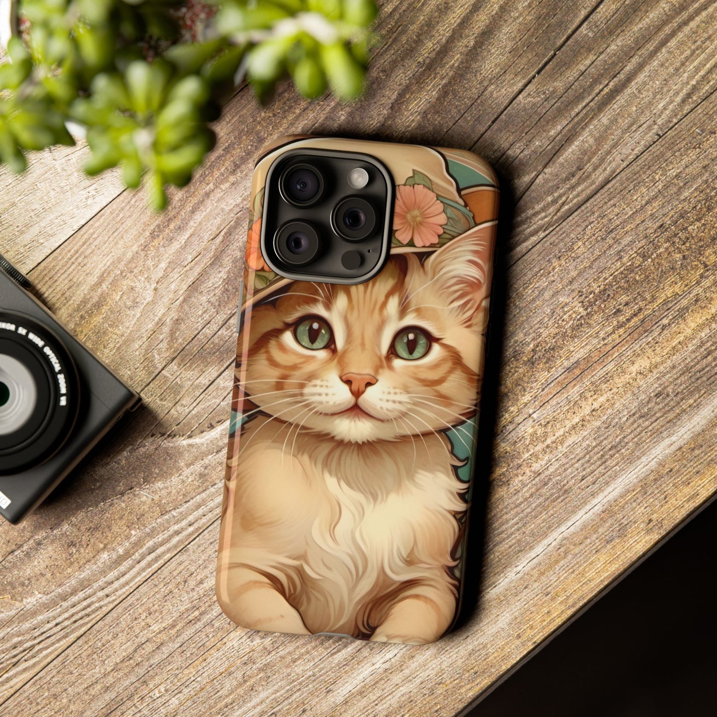 Alphonse Mucha Tough Phone Cases (A kitten)