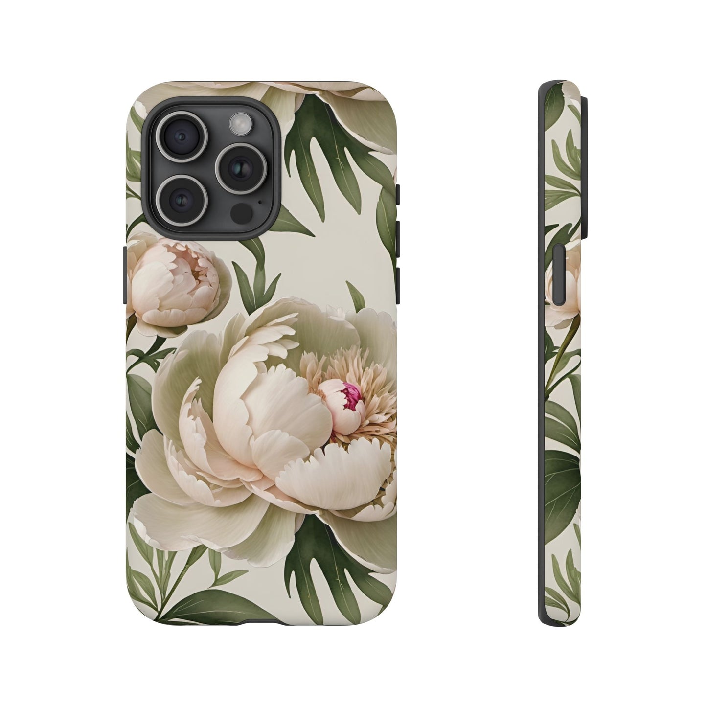 Watercolor Large Peonies Tough Cases