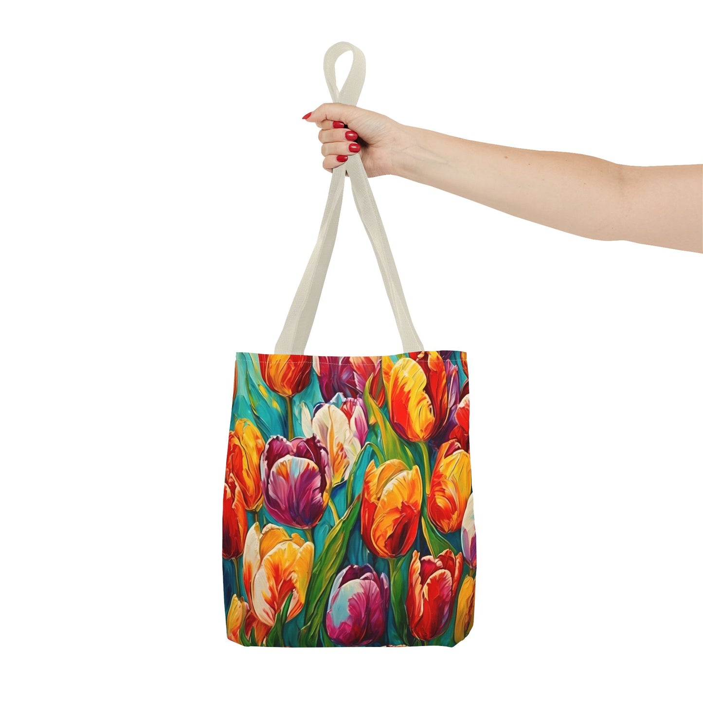 Vincent Van Gogh inspired Colorful Tulips Tote Bag