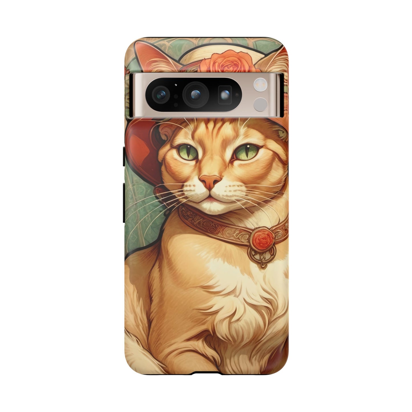 Alphonse Mucha Tough Phone Cases (A lady cat)