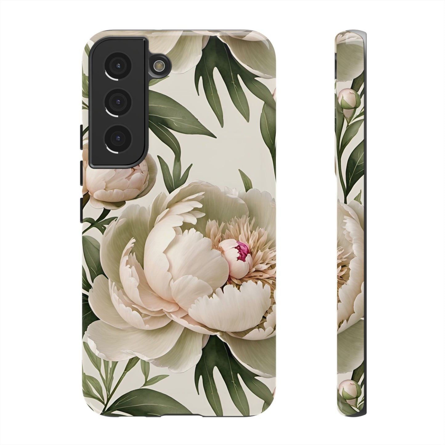 Watercolor Large Peonies Tough Cases