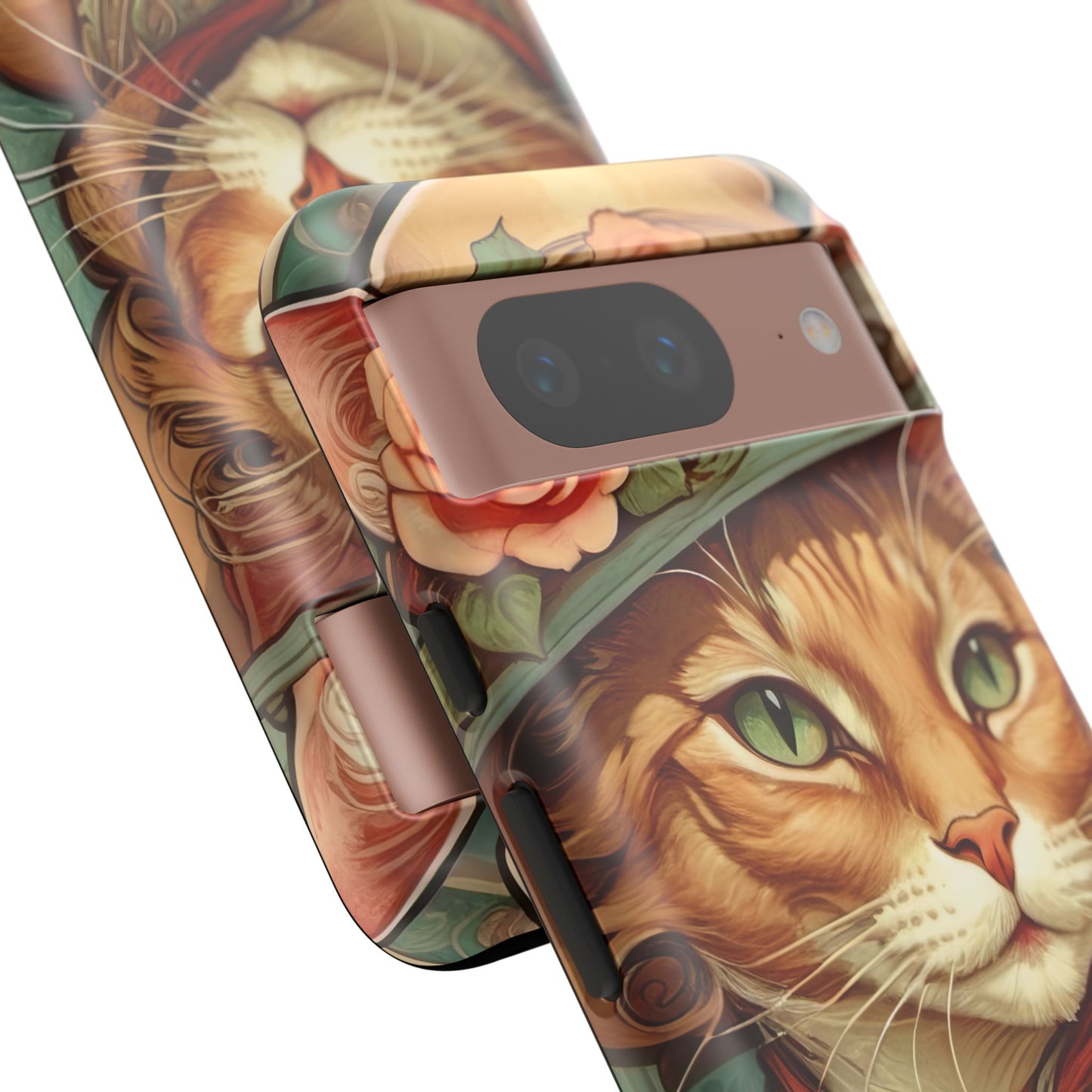 Alphonse Mucha Tough Phone Cases (A lady cat 2)