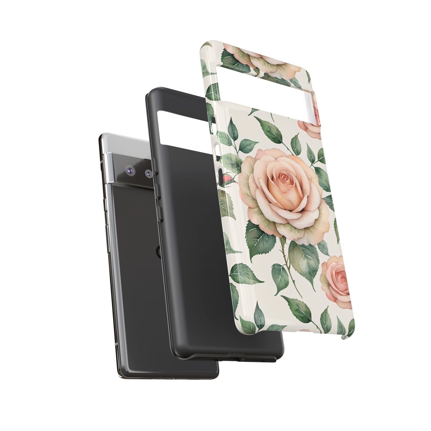 Watercolor Large Roses Tough Cases