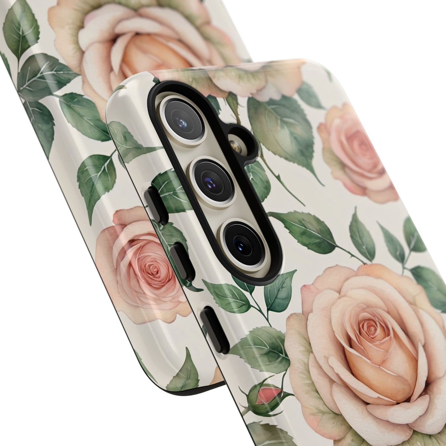 Watercolor Large Roses Tough Cases