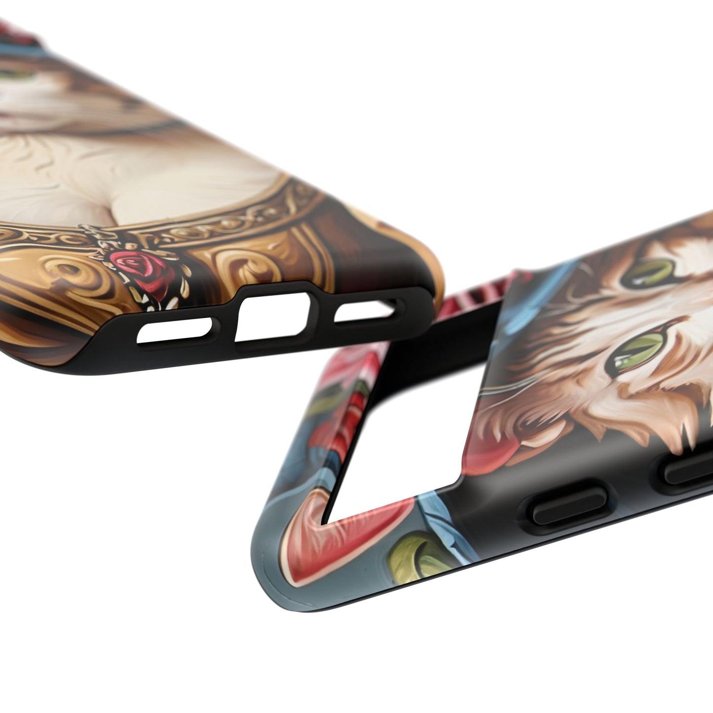 Oil Painting Cat Tough Phone Cases (A Lady 2)