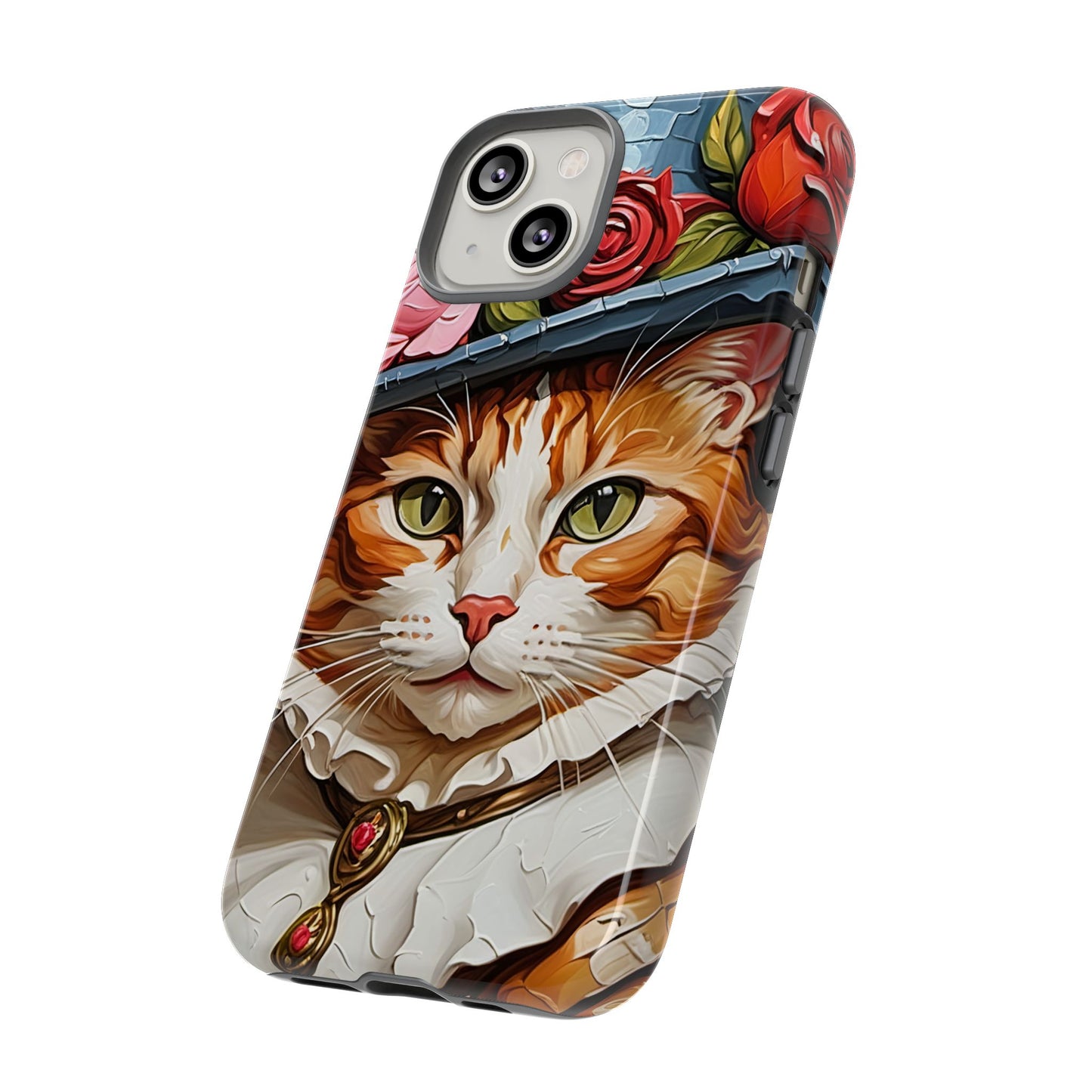 Oil Painting Cat Tough Phone Cases (A Gentleman)
