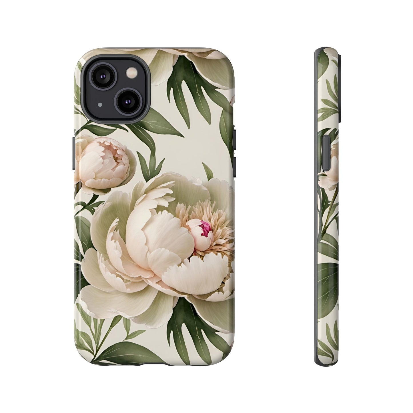 Watercolor Large Peonies Tough Cases