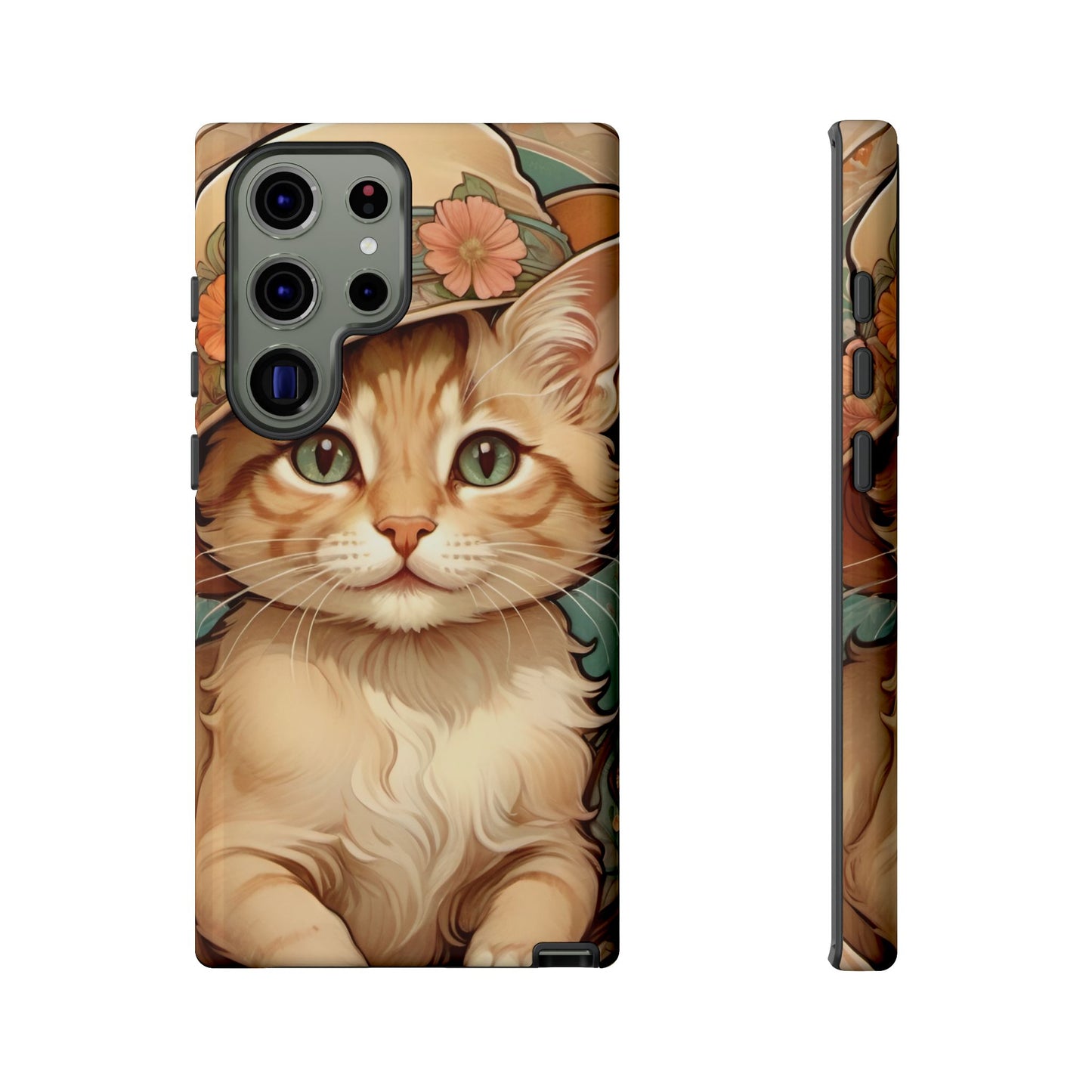 Alphonse Mucha Tough Phone Cases (A kitten)