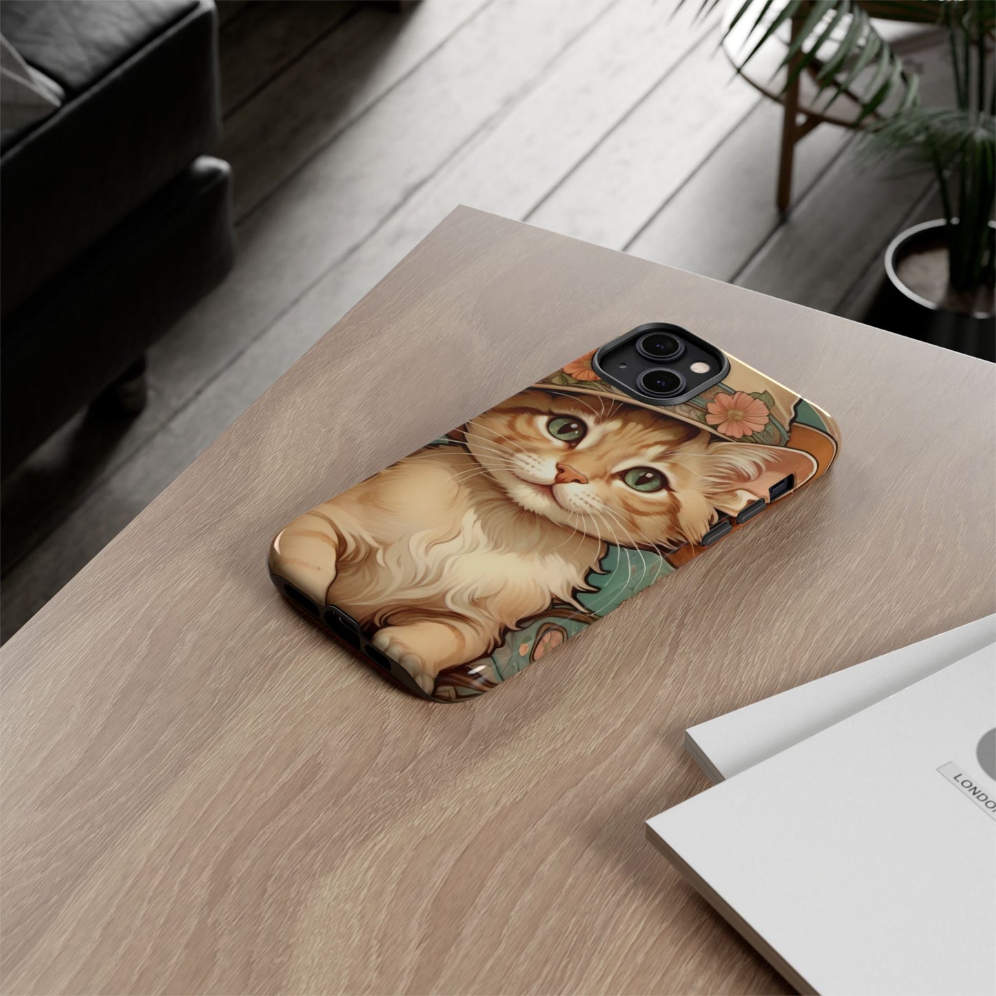 Alphonse Mucha Tough Phone Cases (A kitten)