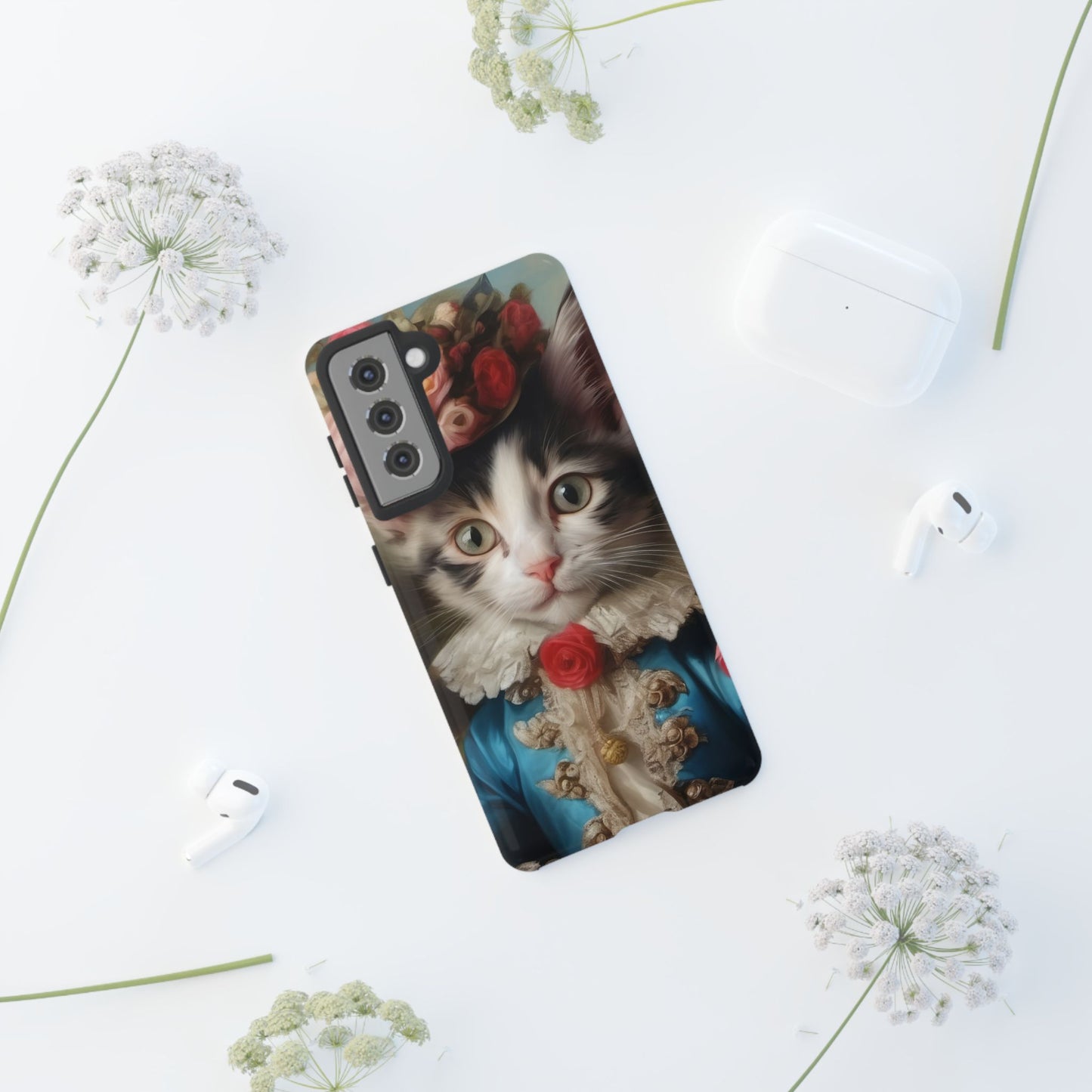Rococo Cat Tough Phone Cases (A Kitten)