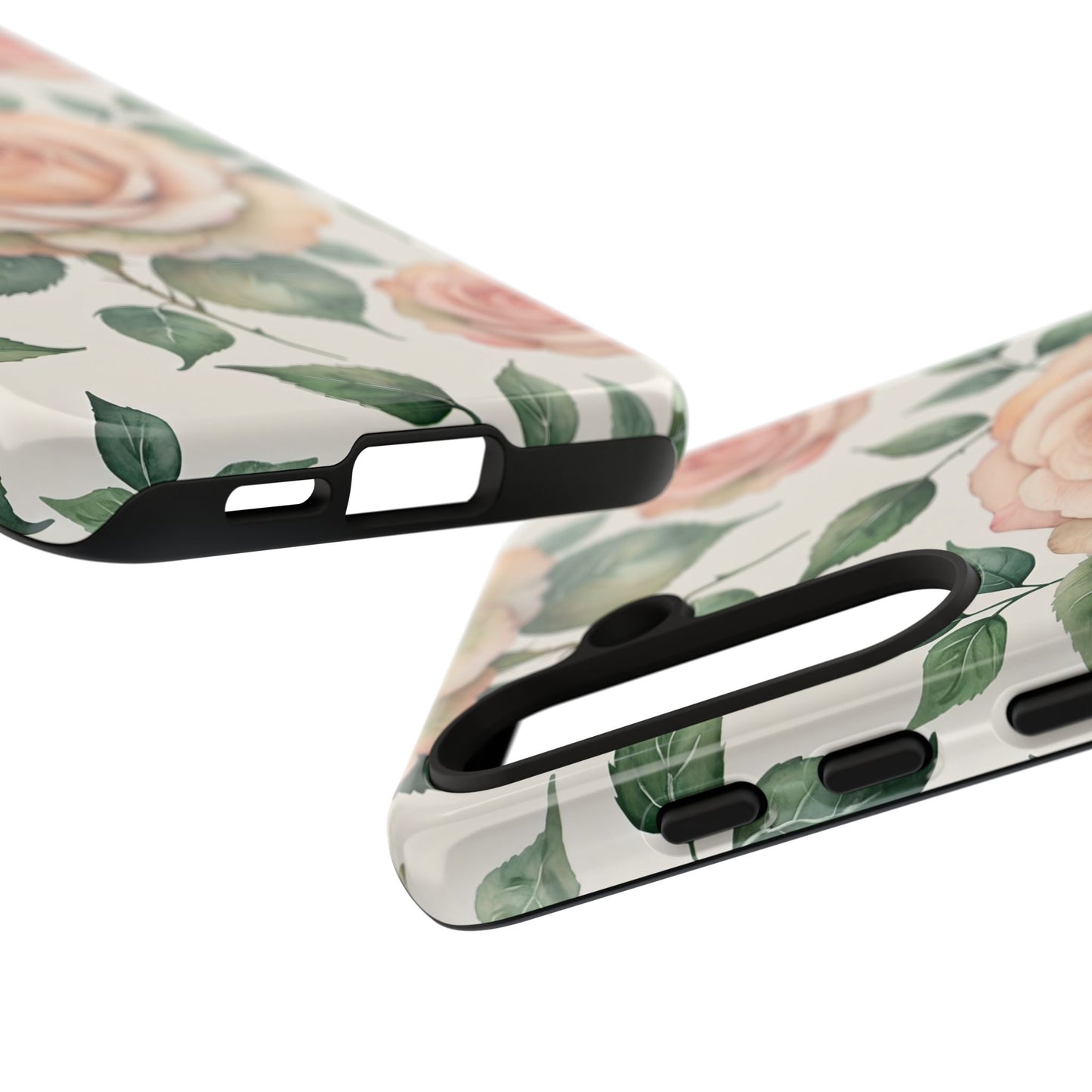 Watercolor Large Roses Tough Cases