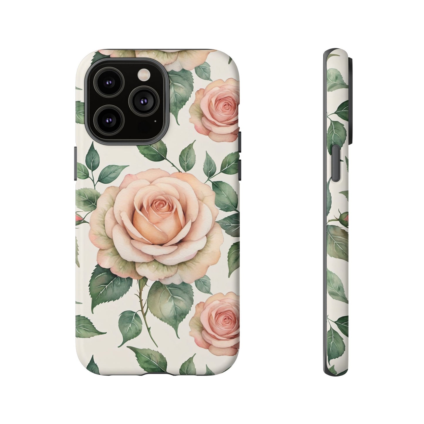 Watercolor Large Roses Tough Cases