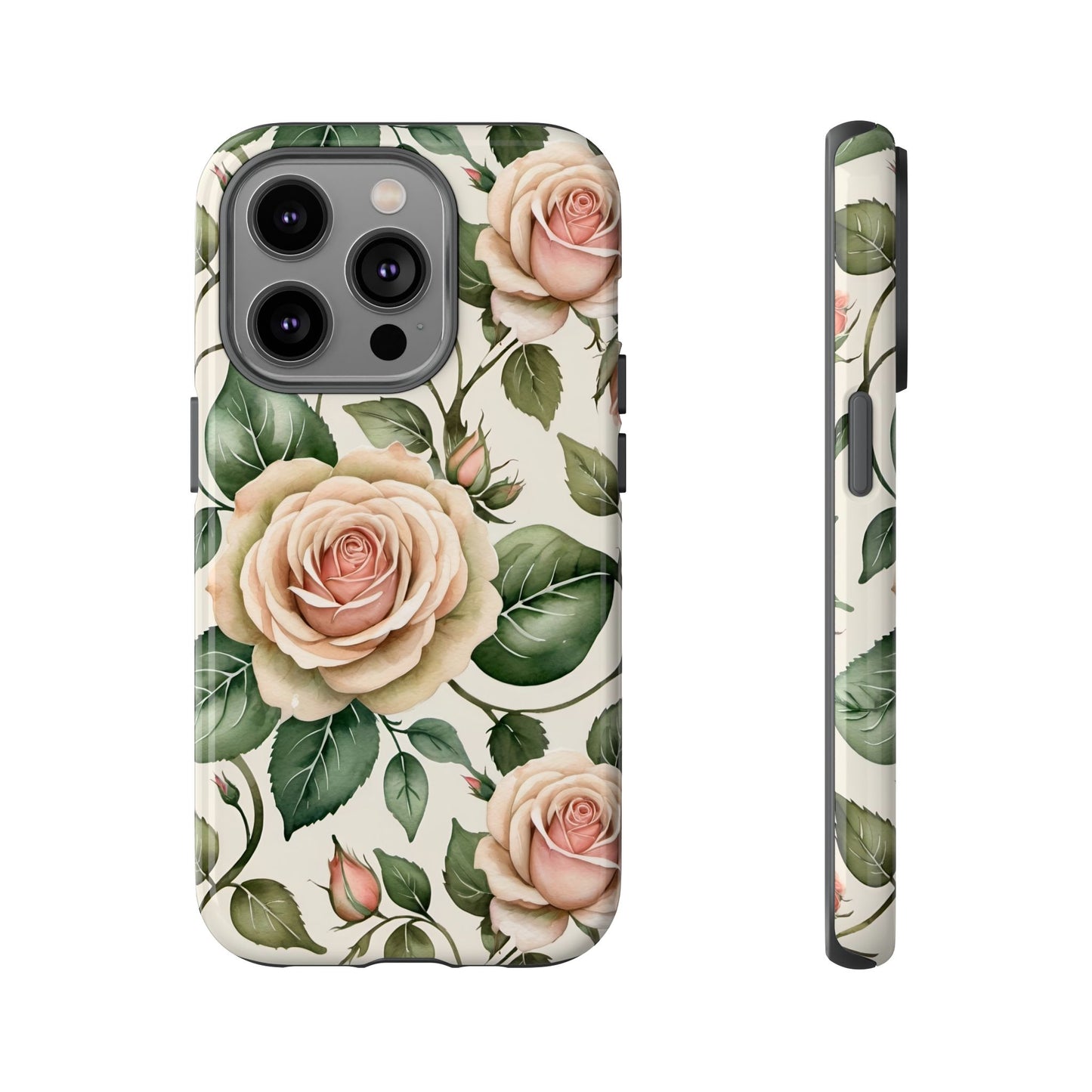 Watercolor Large Roses Tough Cases 2