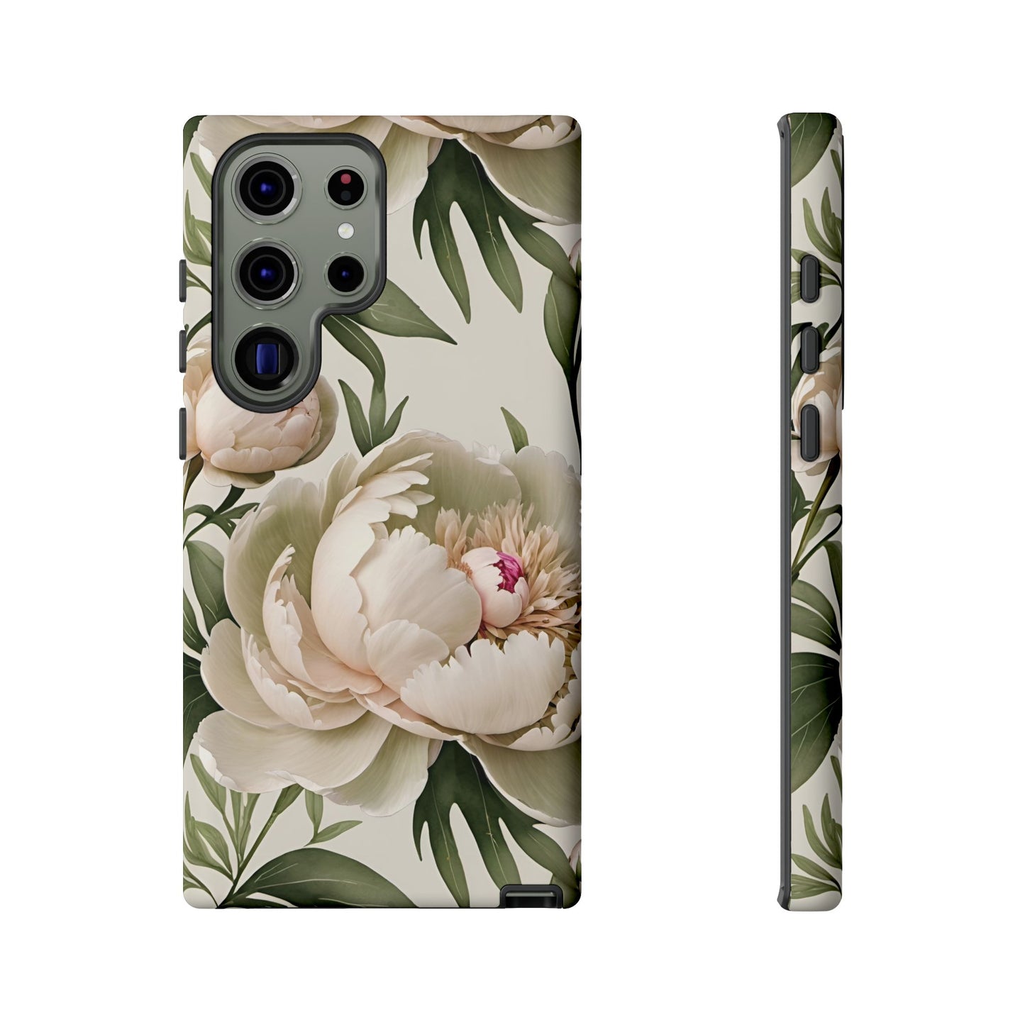 Watercolor Large Peonies Tough Cases