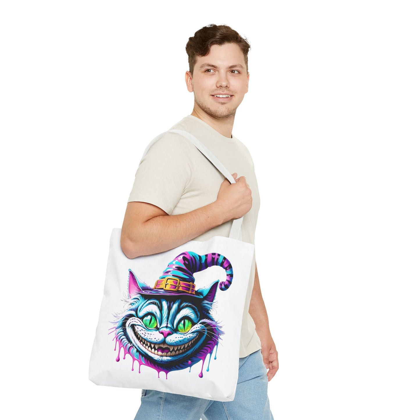 Halloween Cheshire Cat Tote Bag