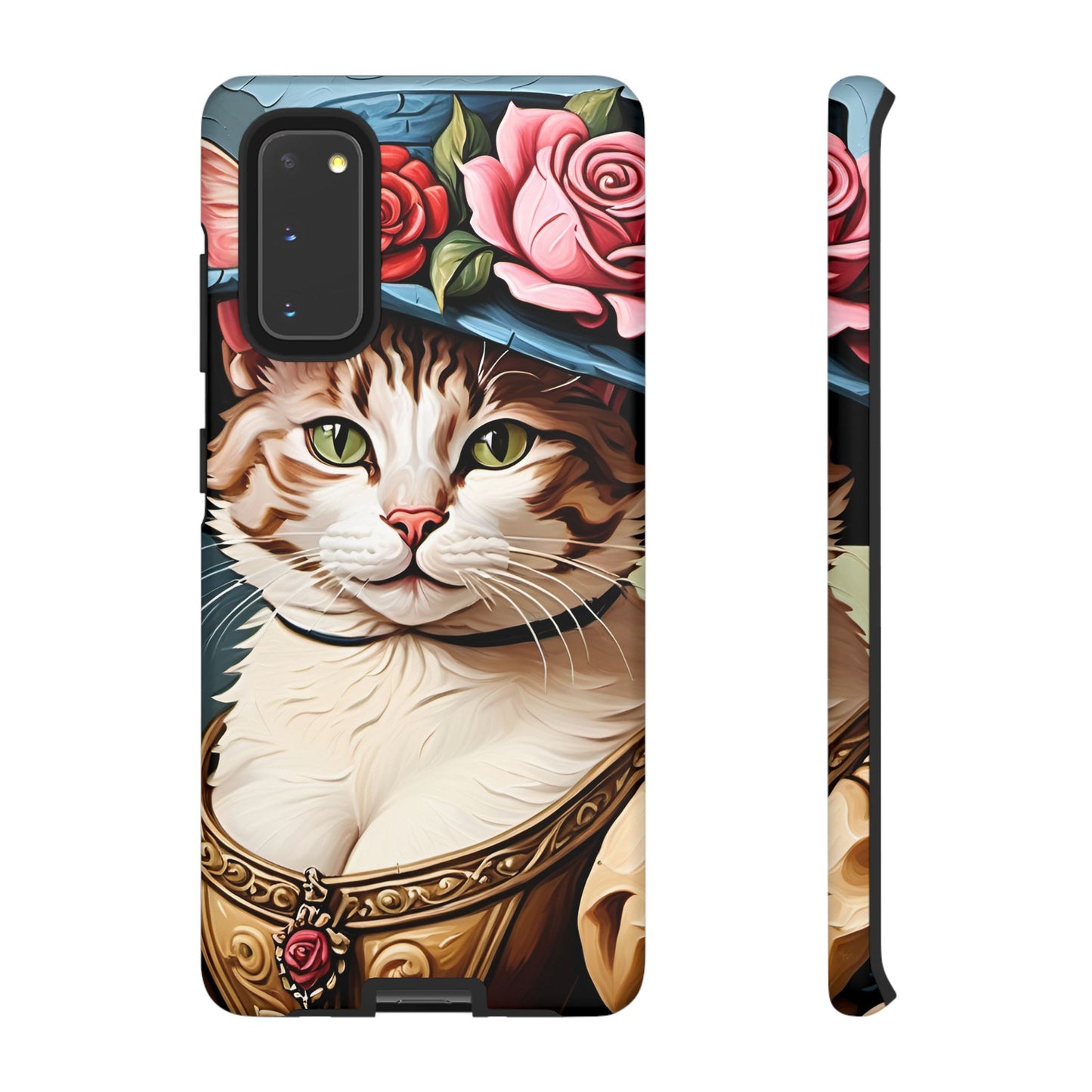 Oil Painting Cat Tough Phone Cases (A Lady 2)
