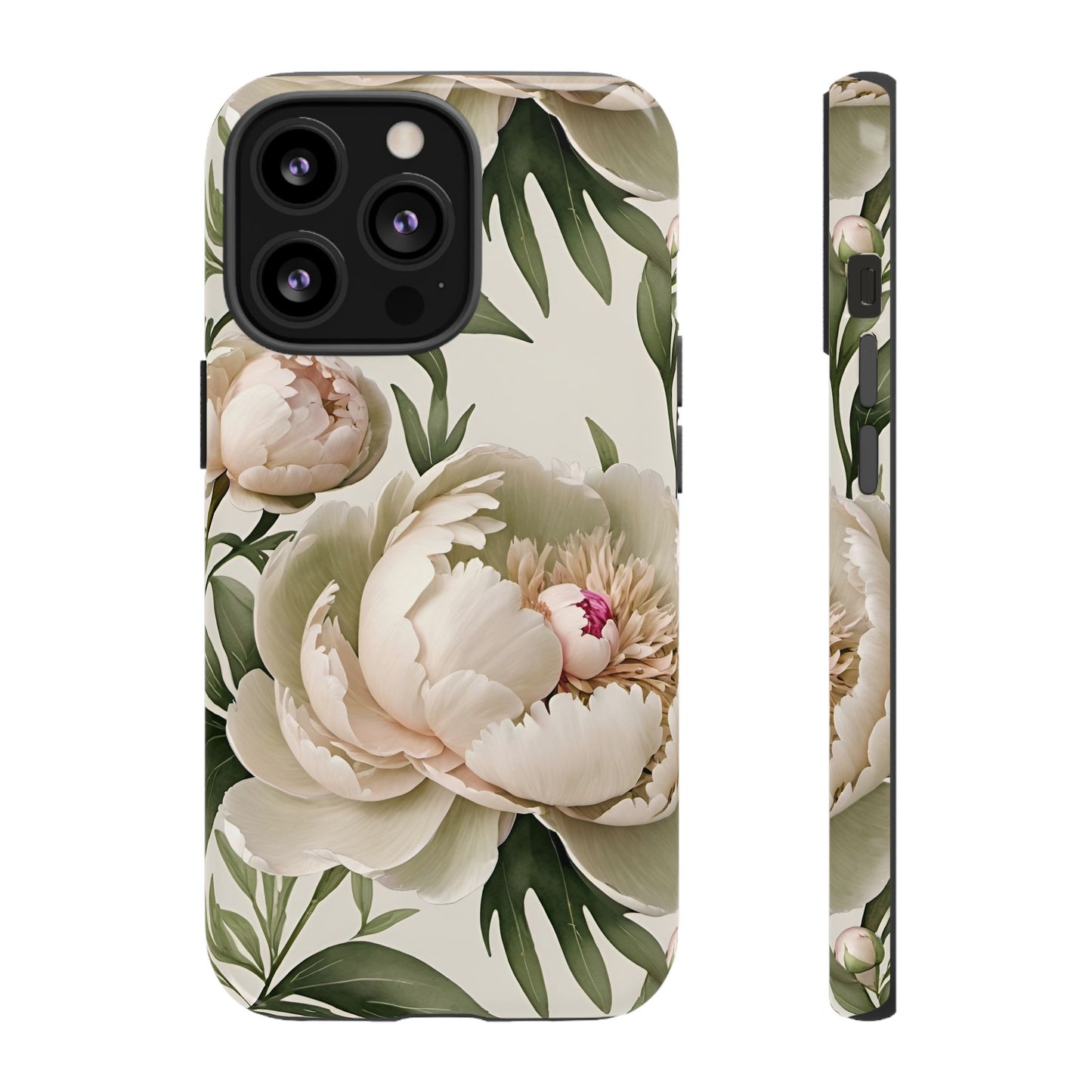 Watercolor Large Peonies Tough Cases