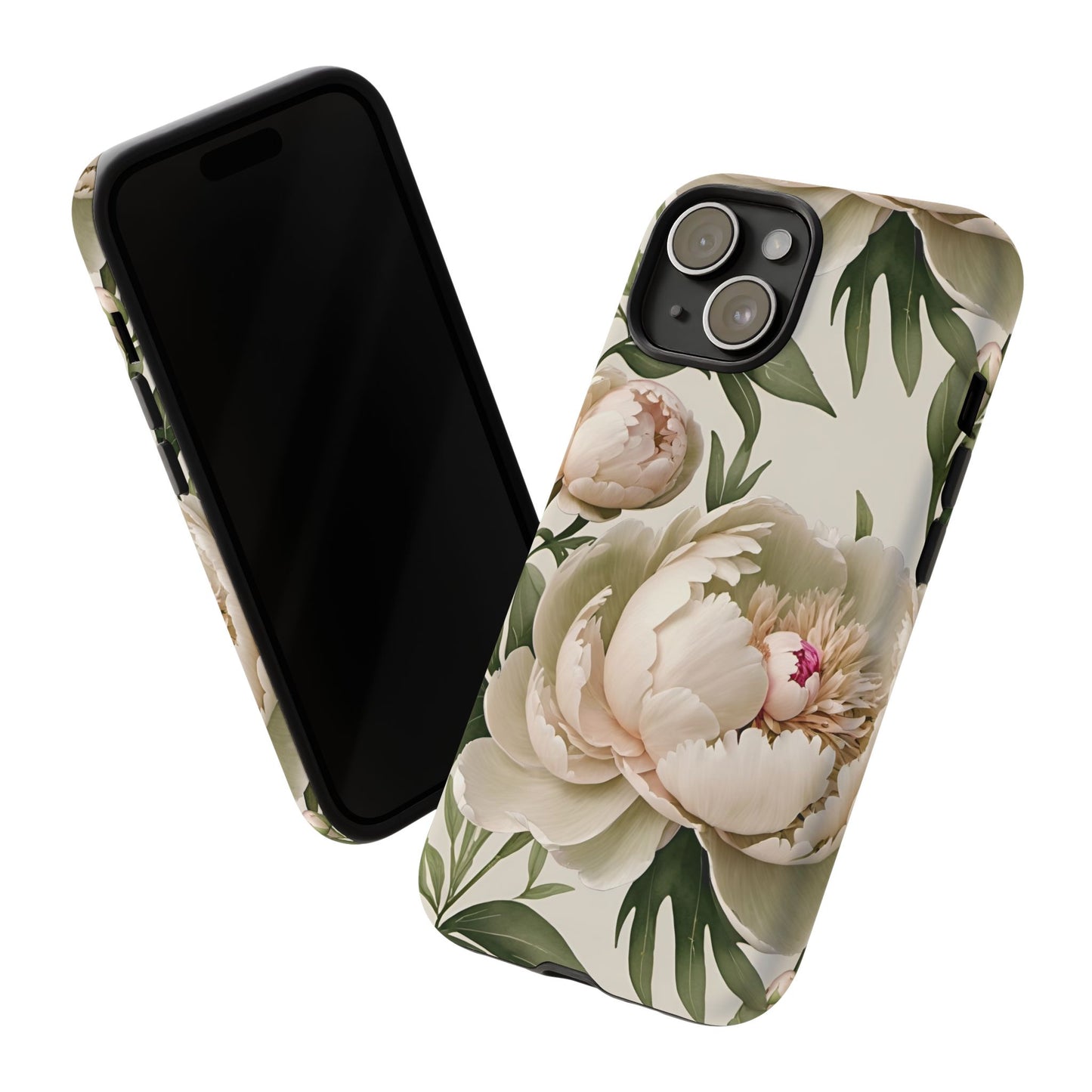 Watercolor Large Peonies Tough Cases