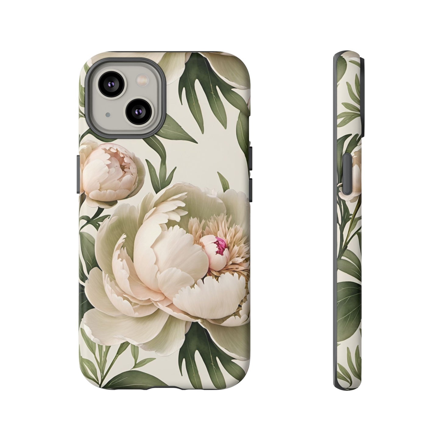 Watercolor Large Peonies Tough Cases